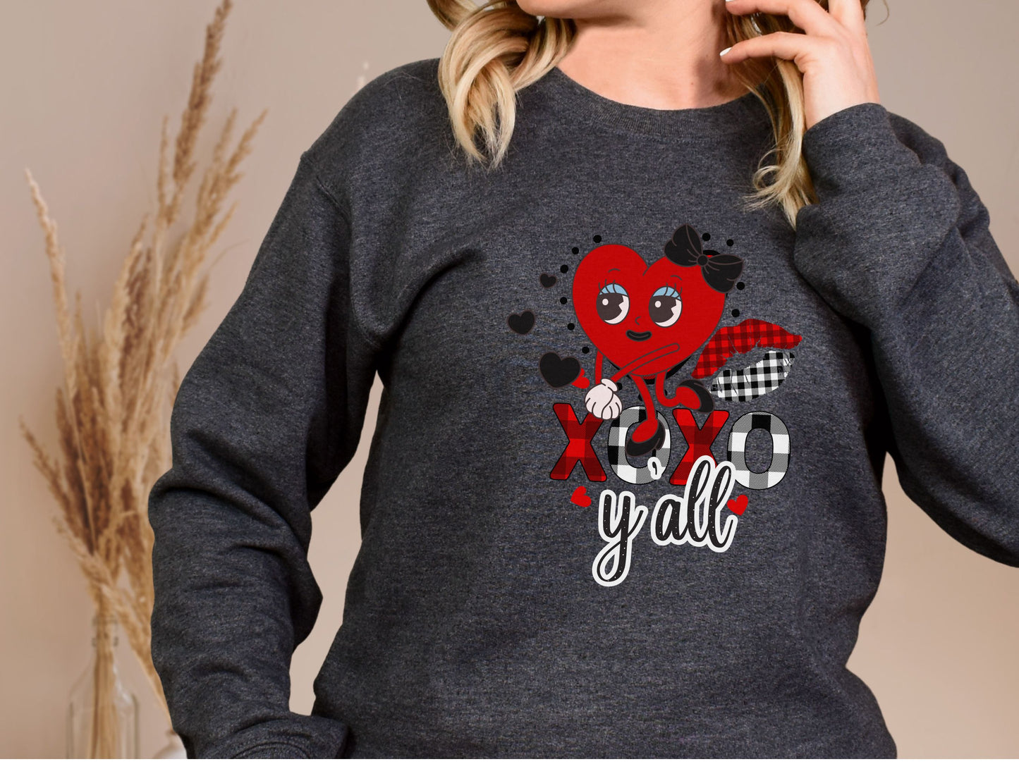 Happy valentines day Unisex Heavy Blend™ Crewneck Sweatshirt