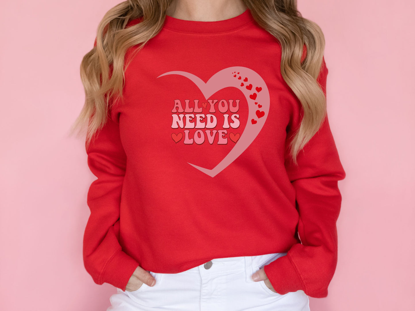 Happy valentines day Unisex Heavy Blend™ Crewneck Sweatshirt