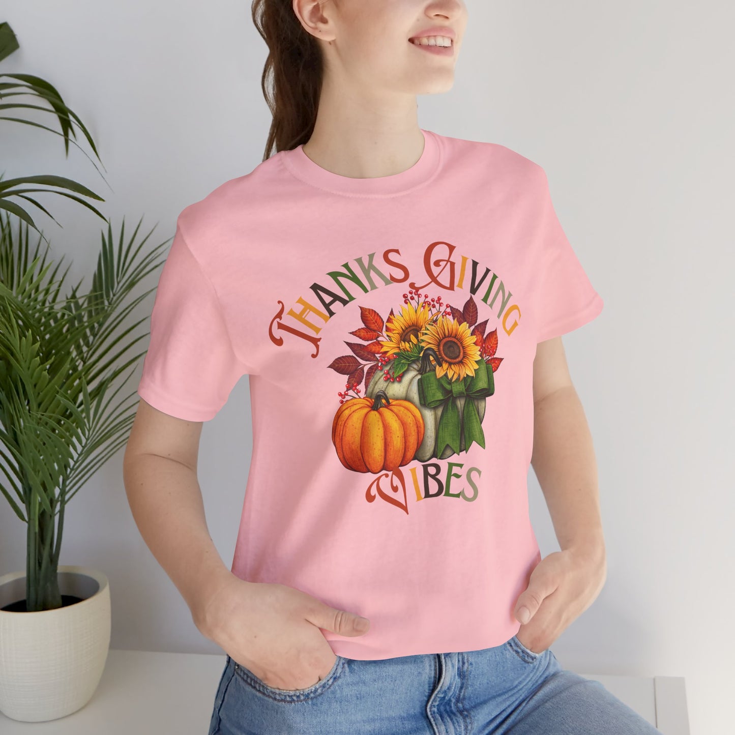 Thanks Giving  Vibes T-shirt, Happy Thanksgiving T-shirt, Happy thanksgiving 2024 T-shirt, Thanksgiving Gift,Turkey Shirt, Family Thanksgiving, Holiday Outfit.