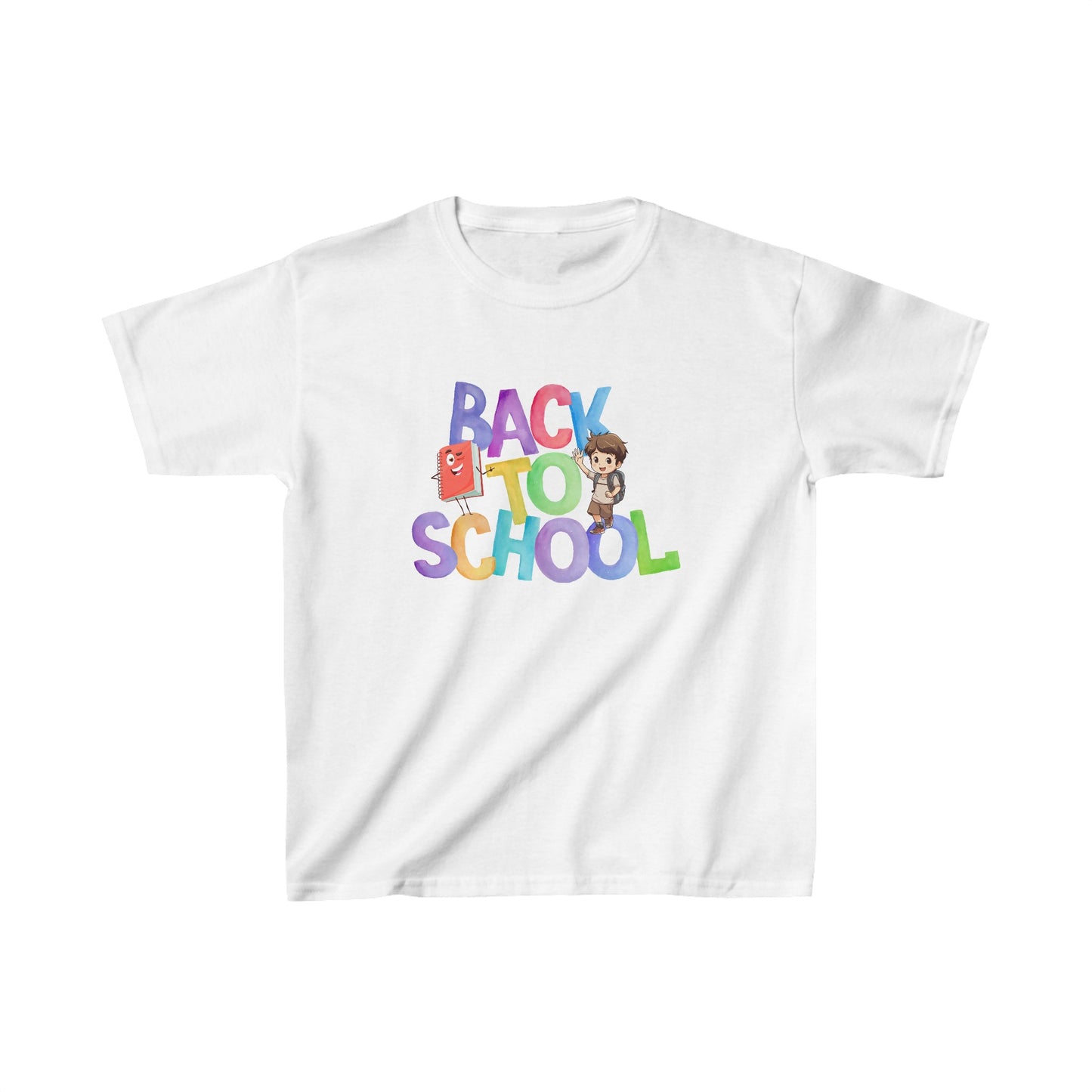 Back To School Kids Heavy Cotton™ Tee, Back to school Kids Shirt, 1st Day Of School Shirt, Back To School Cotton T-Shirt.