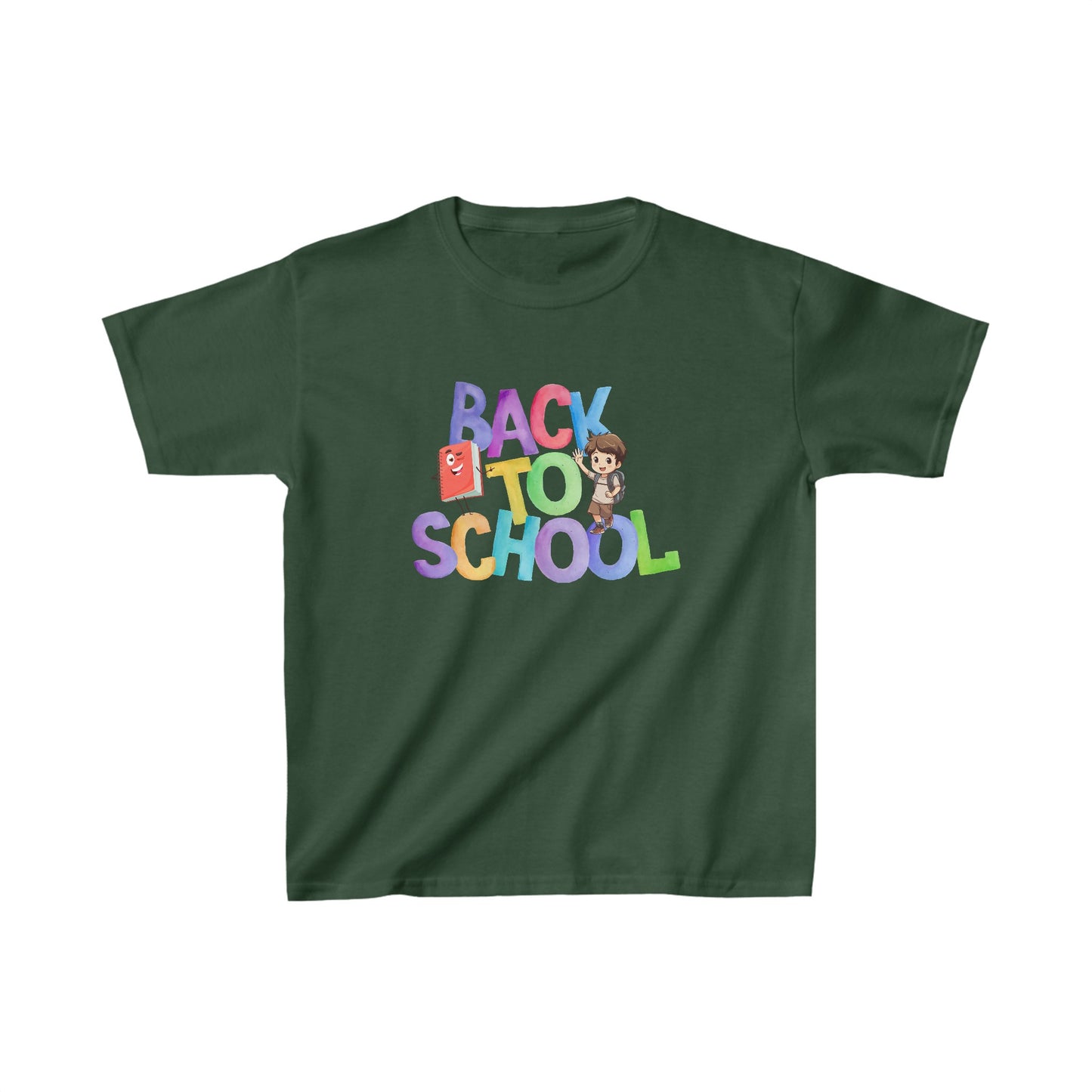 Back To School Kids Heavy Cotton™ Tee, Back to school Kids Shirt, 1st Day Of School Shirt, Back To School Cotton T-Shirt.