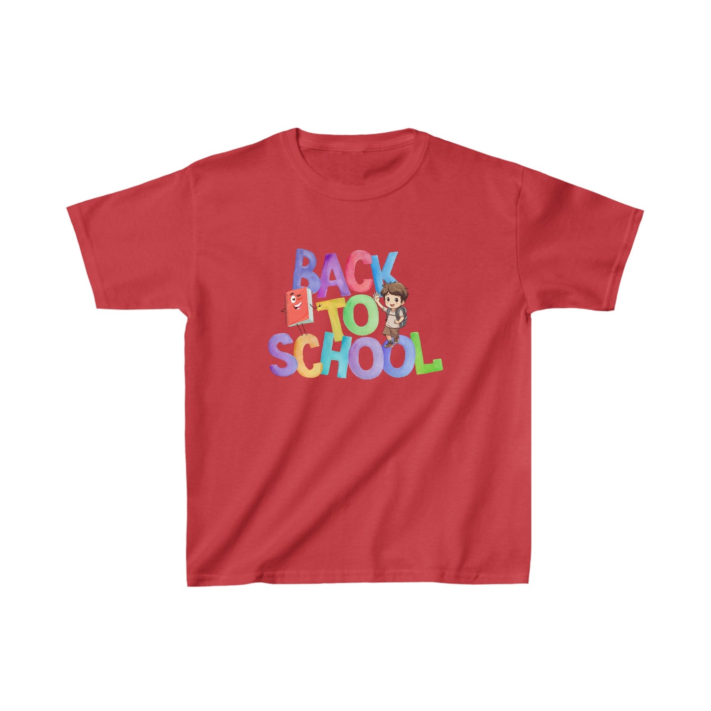 Back To School Kids Heavy Cotton™ Tee, Back to school Kids Shirt, 1st Day Of School Shirt, Back To School Cotton T-Shirt.