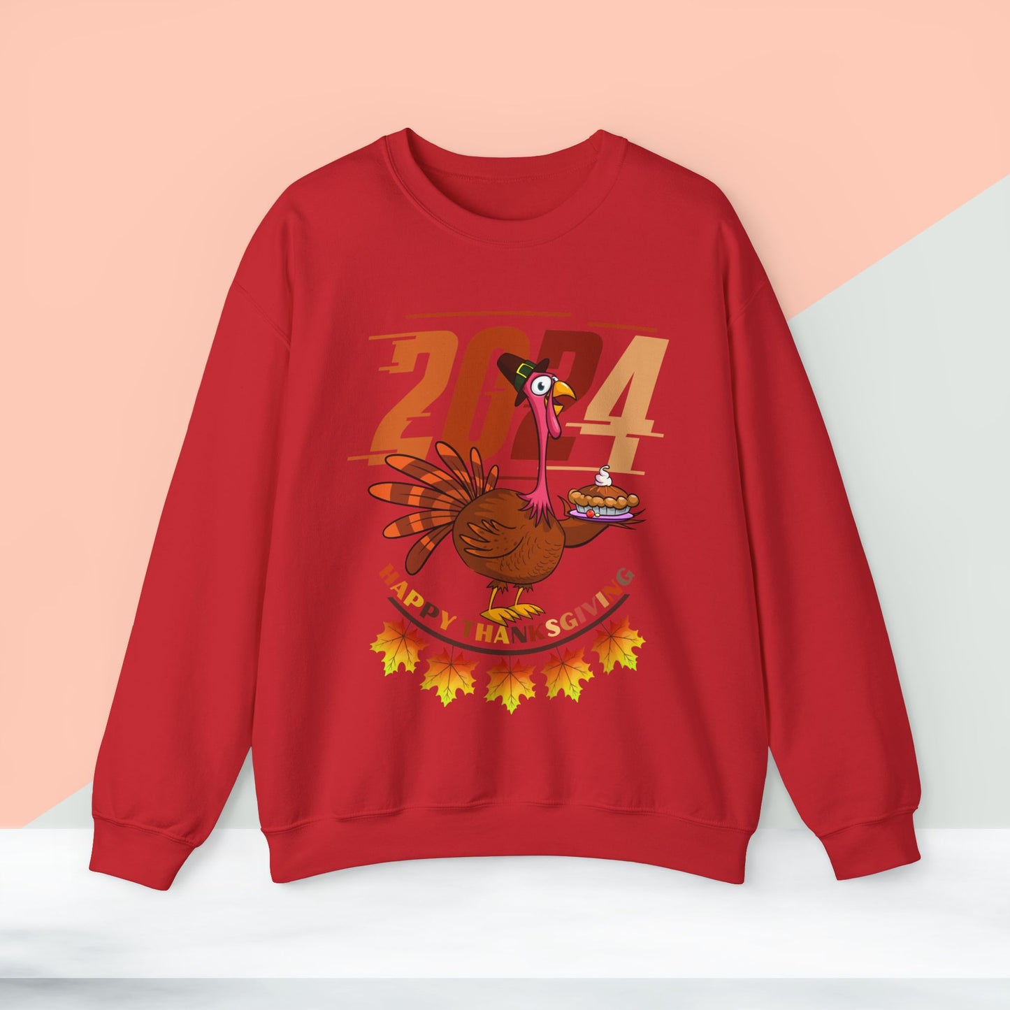 Happy Thanksgiving Turkey Sweatshirt - Unisex Heavy Blend, Happy Thanksgiving2024 Sweatshirt, Thanksgiving Gift, Festive Sweatshirt.