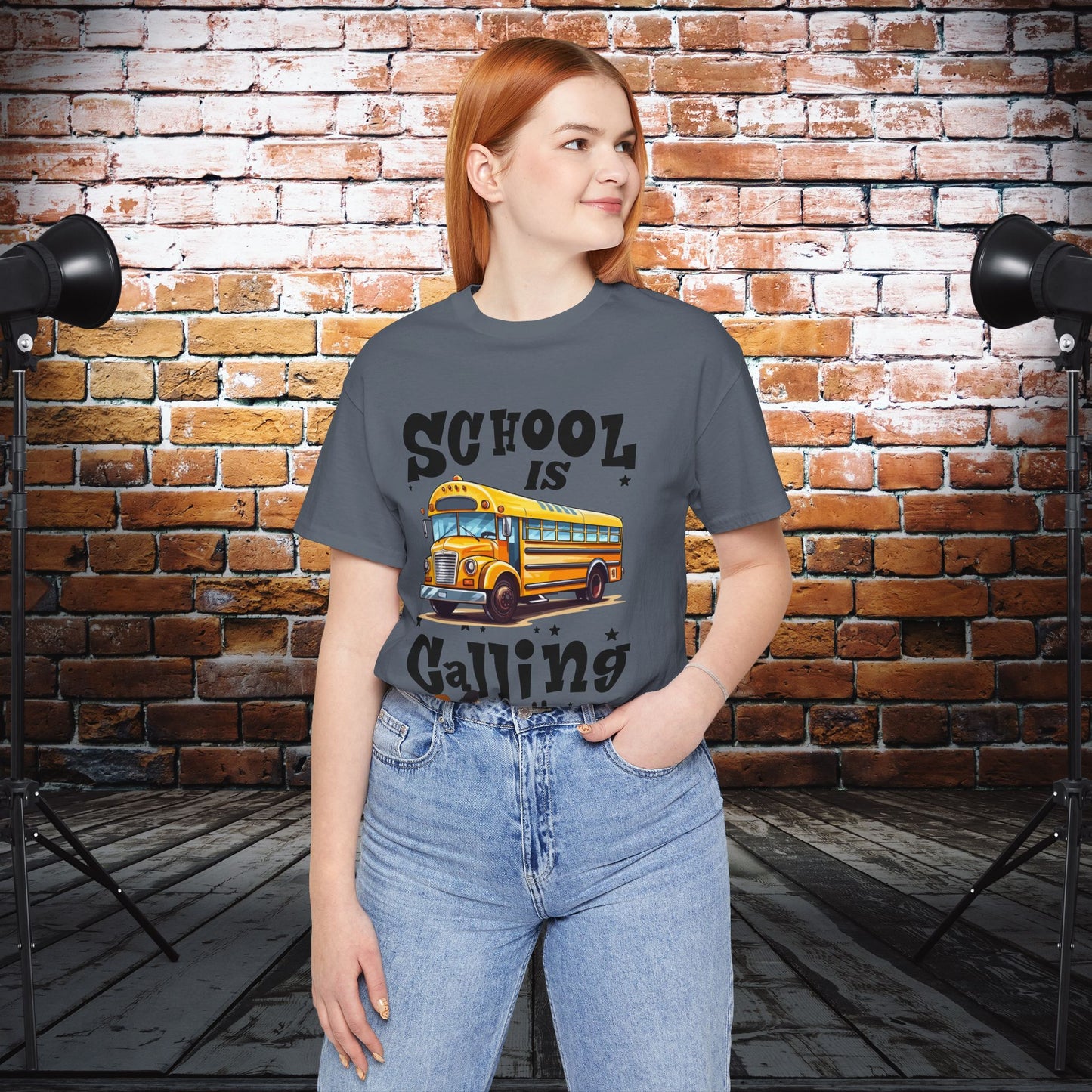 School Is calling T-shirt, First Day Of School T-Shirt, Teacher Back To school unisex jersey short sleeve.First Day Vibes T-Shirt.
