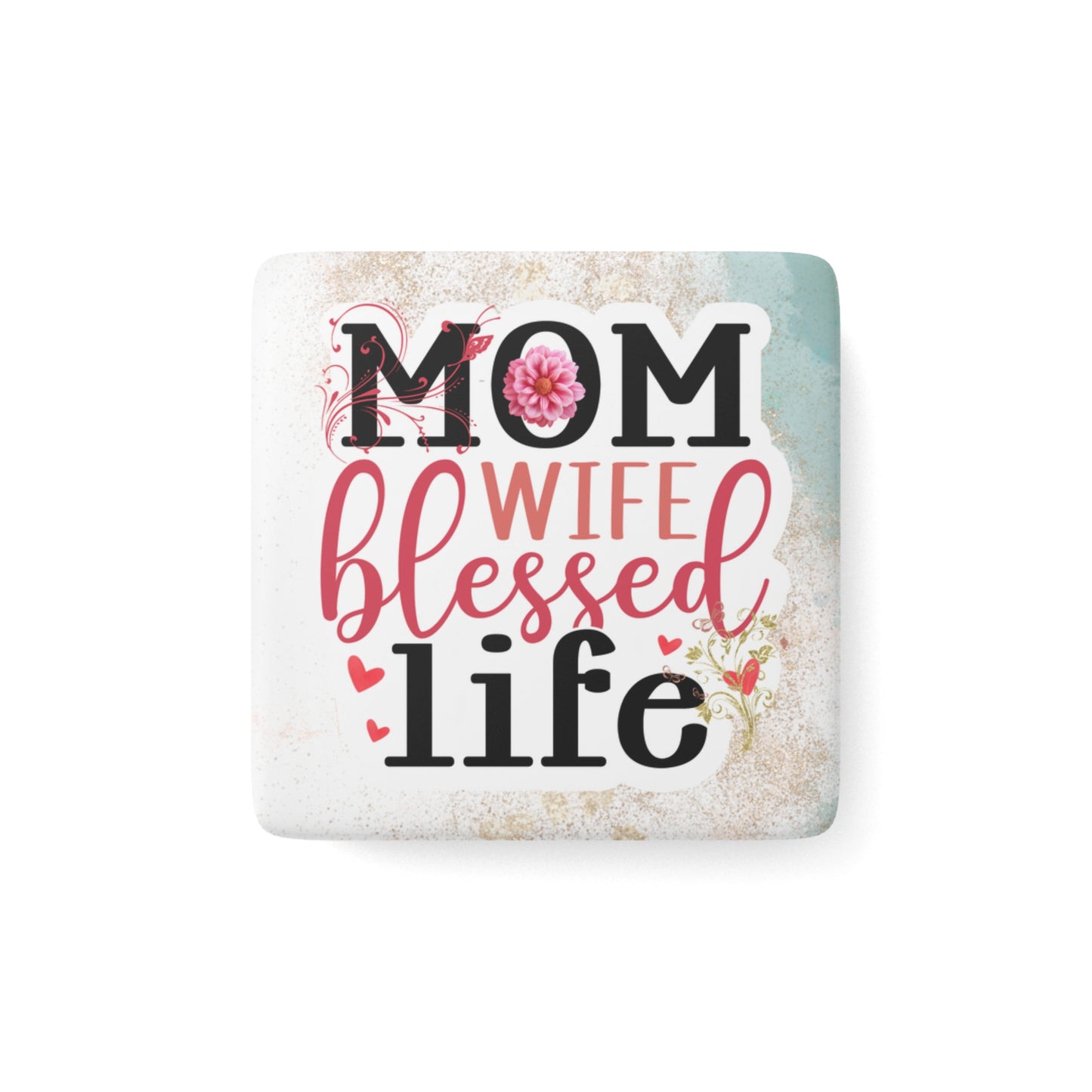 Happy Mother's Day Porcelain Magnet, Square