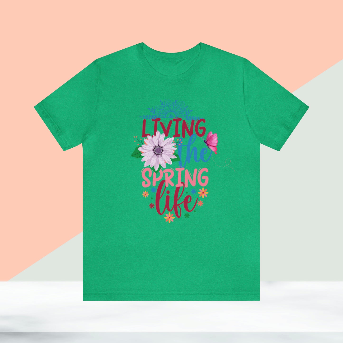 Living The Spring Life Unisex T-shirt, Spring Trendy Shirt.