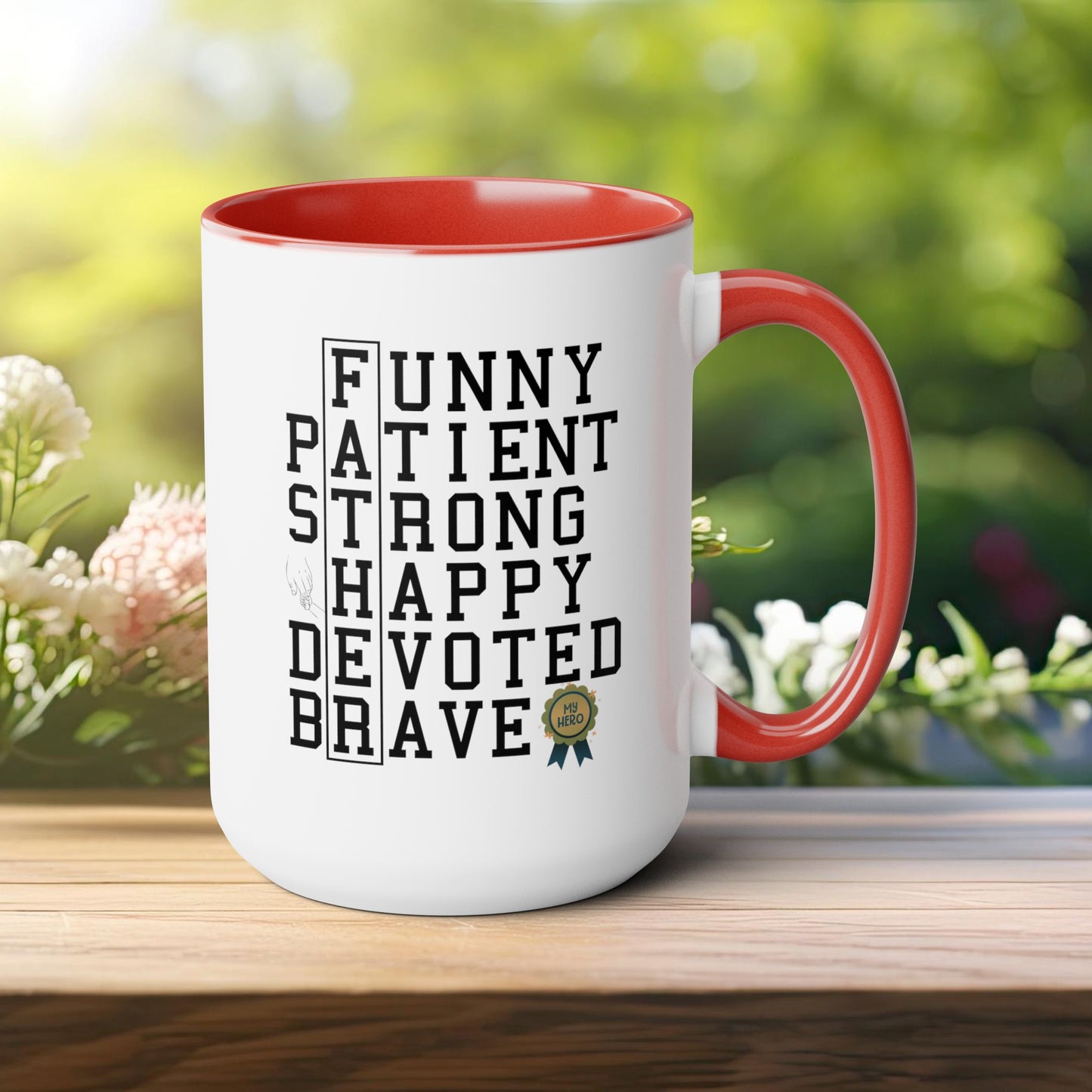 Happy father's dayTow-Tone Coffee Mug.15oz, Gift for Dad, Daddy's Coffee Mug