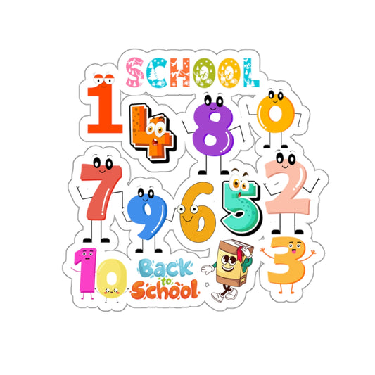 Back To School Kiss-Cut Stickers, First Grade Squad Kiss-Cut Stickers, Gift for First graders, Ready for School, Back to Learning.