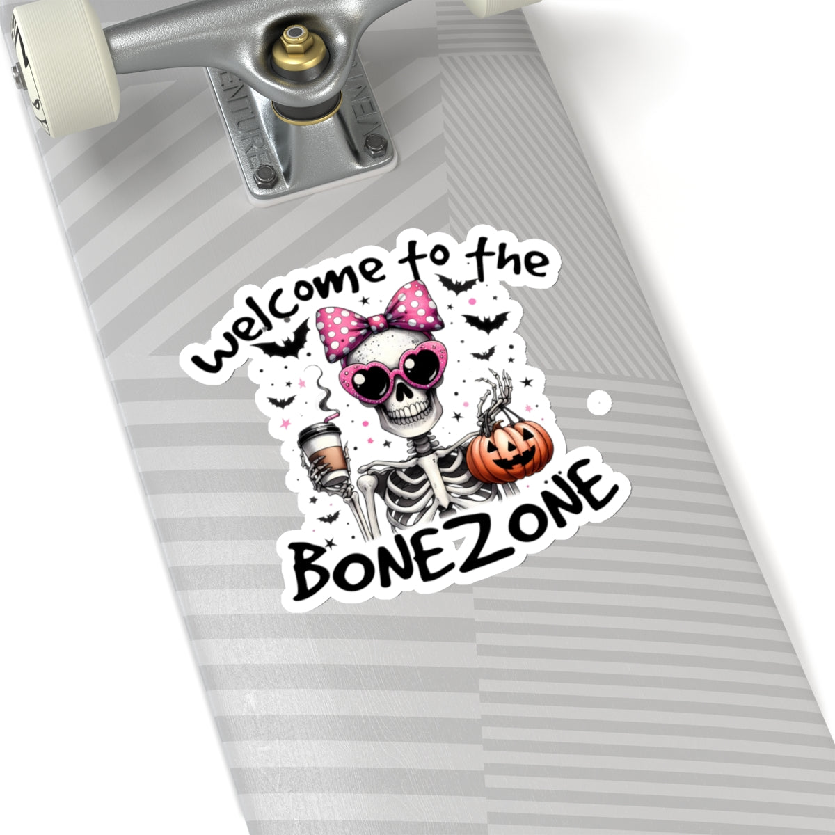 welcome to the Bone Zone Kiss-Cut Stickers, Happy Halloween Kiss-Cut Stickers, Spooky Season Kiss-Cut Stickers, Cute Cat Halloween Kiss-Cut Stickers.