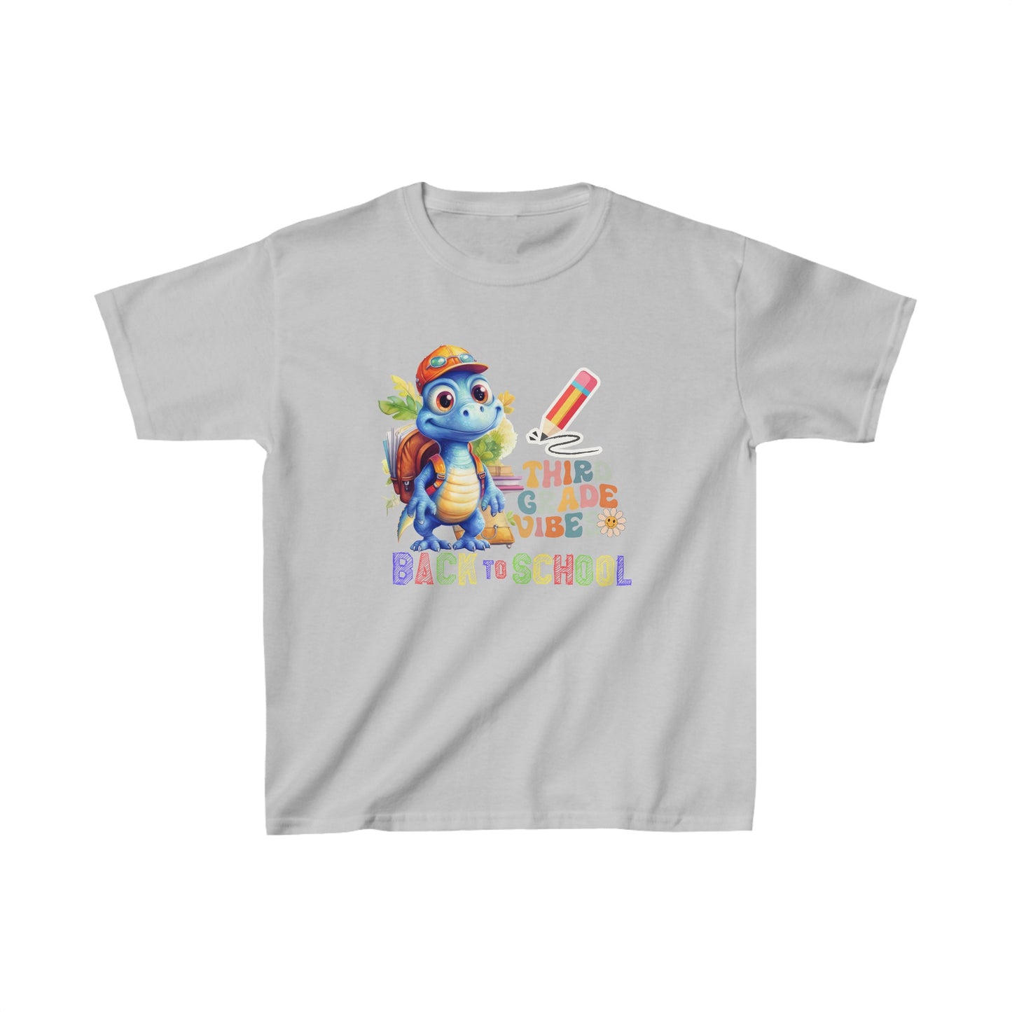 Third Grade Vibes Kids T-Shirt, Ready To Rule The School Kids Shirt, Back To School Kids Heavy Cotton™ Tee, Back to school Kids Shirt, 1st Day Of School Shirt, Back To School Cotton T-Shirt.