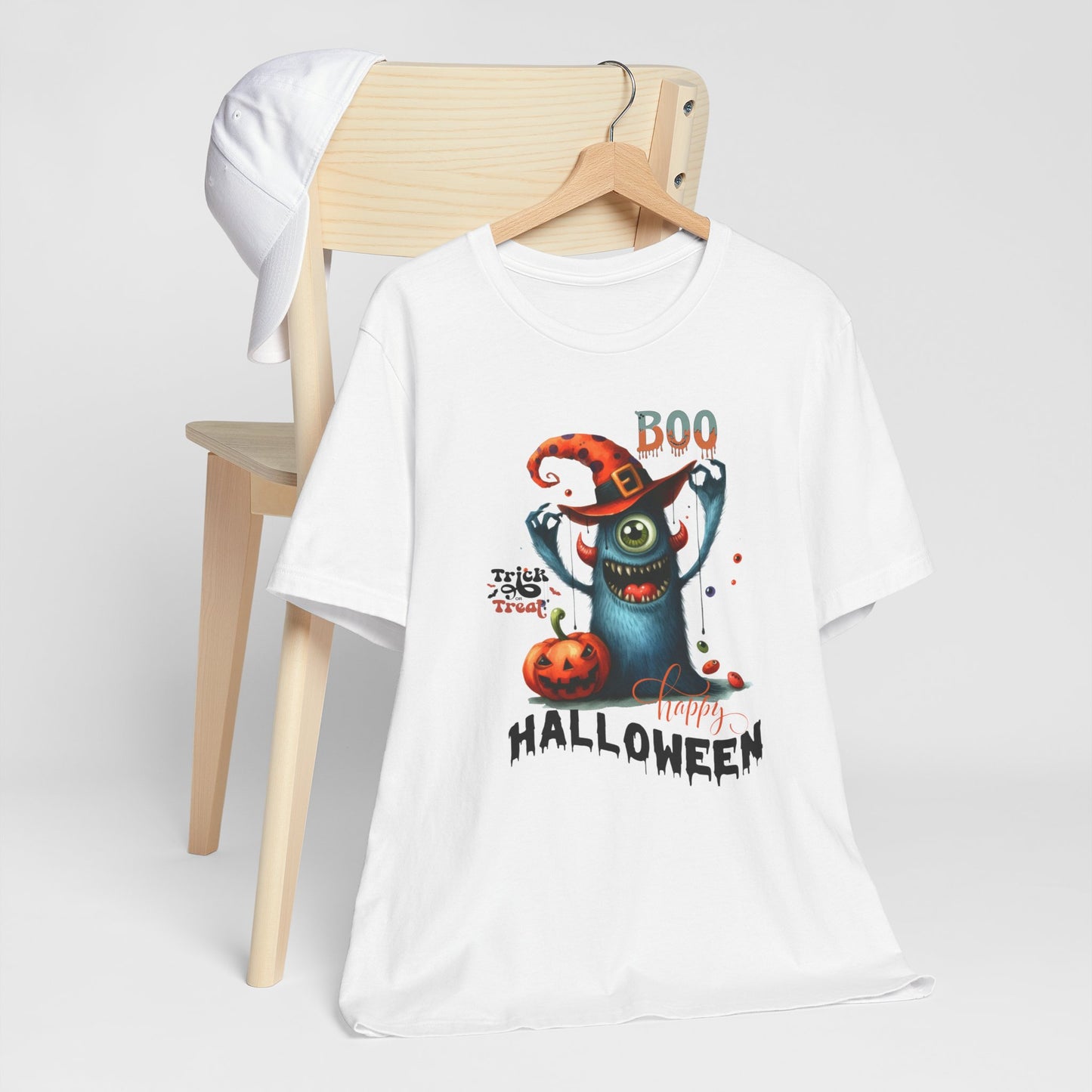 Boo Happy Halloween T-shirt, Happy Halloween T-shirt, Trick Or Treat T-shirt, Halloween T-shirt, Cool Halloween T-shirt, Spooky T-shirt,