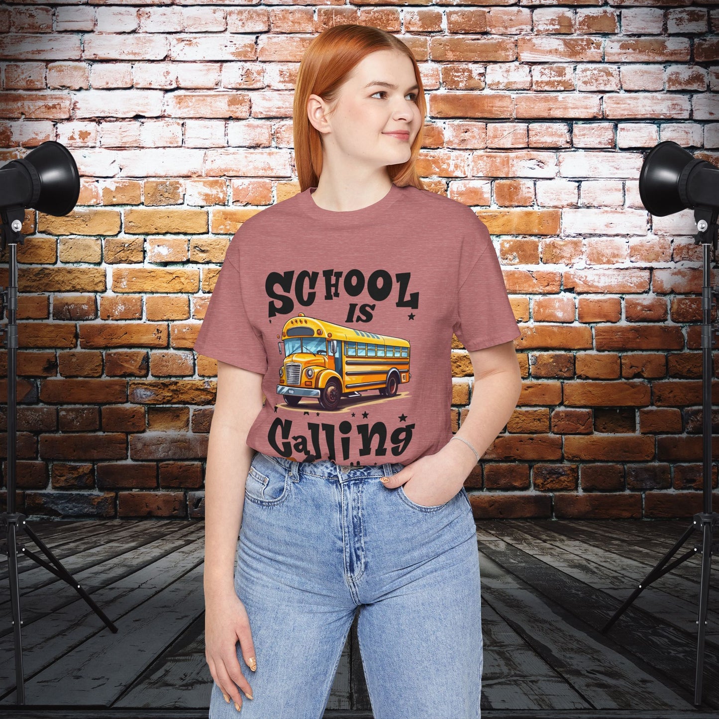 School Is calling T-shirt, First Day Of School T-Shirt, Teacher Back To school unisex jersey short sleeve.First Day Vibes T-Shirt.