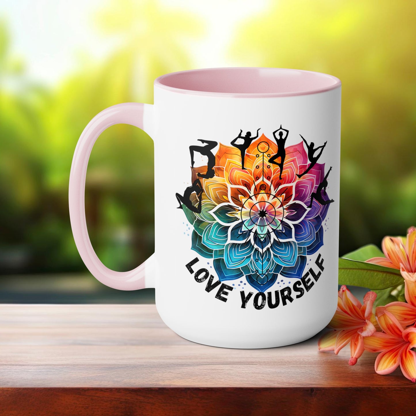 Love yourself Yoga Coffee Mug, Cute Yoga Coffee Mug, Yoga lovers Coffee Mug, Yoga Instructor Gift, Gift For Yoga lover, Gift For Yogi.