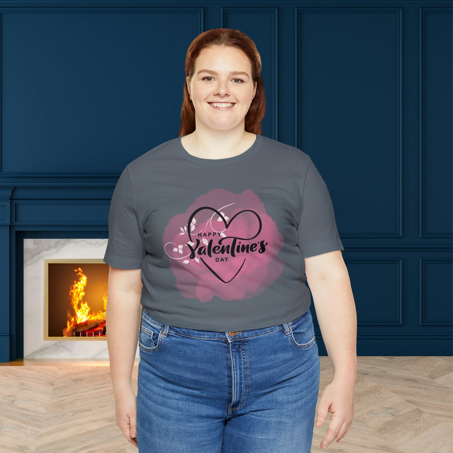 Happy valentines day Unisex Jersey Short Sleeve Tee