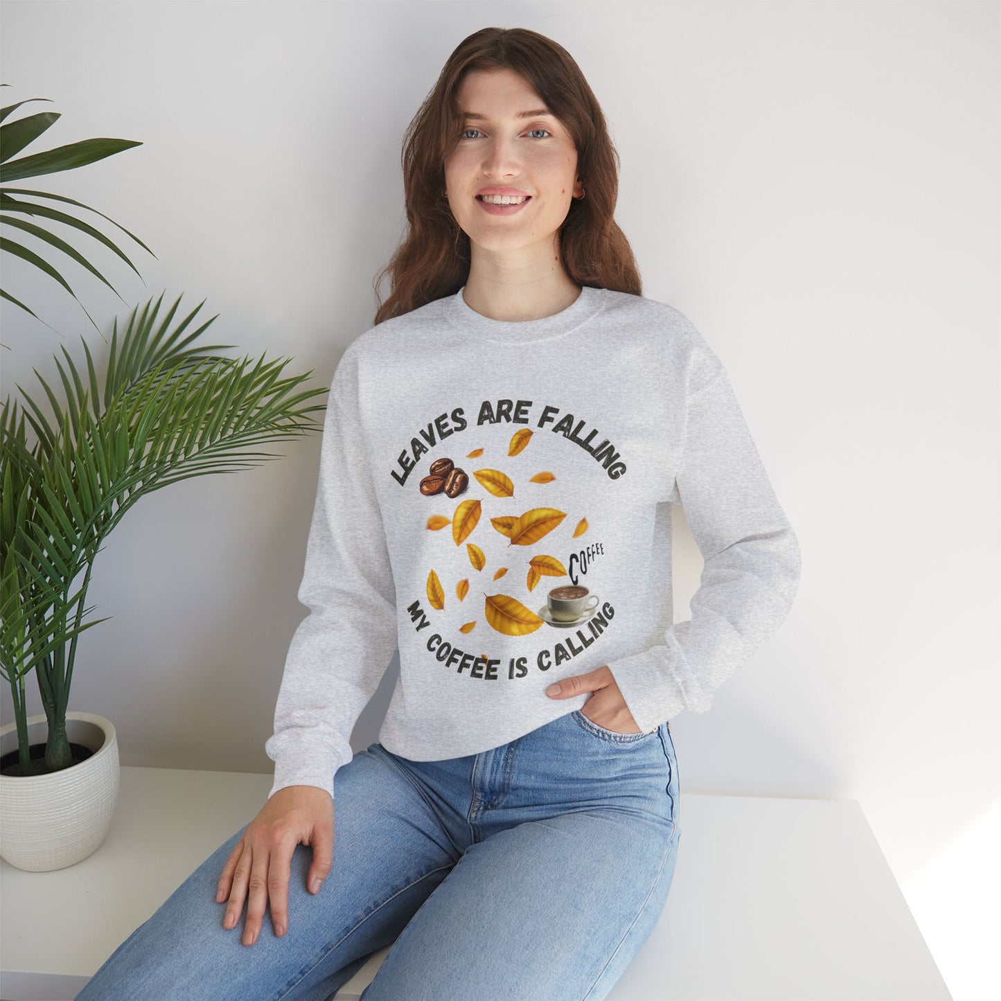 Leaves Are Falling Sweatshirt, HappyThanksgiving Sweatshirt - Unisex Heavy Blend, Happy Thanksgiving2024 Sweatshirt, Thanksgiving Gift, Festive Sweatshirt.