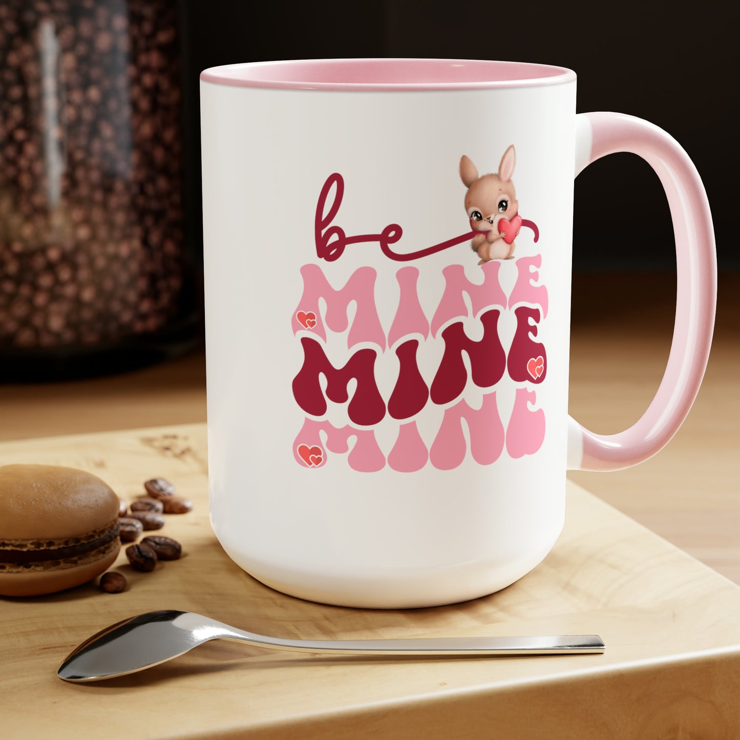 Happy valentines day Two-Tone Coffee Mugs, 15oz