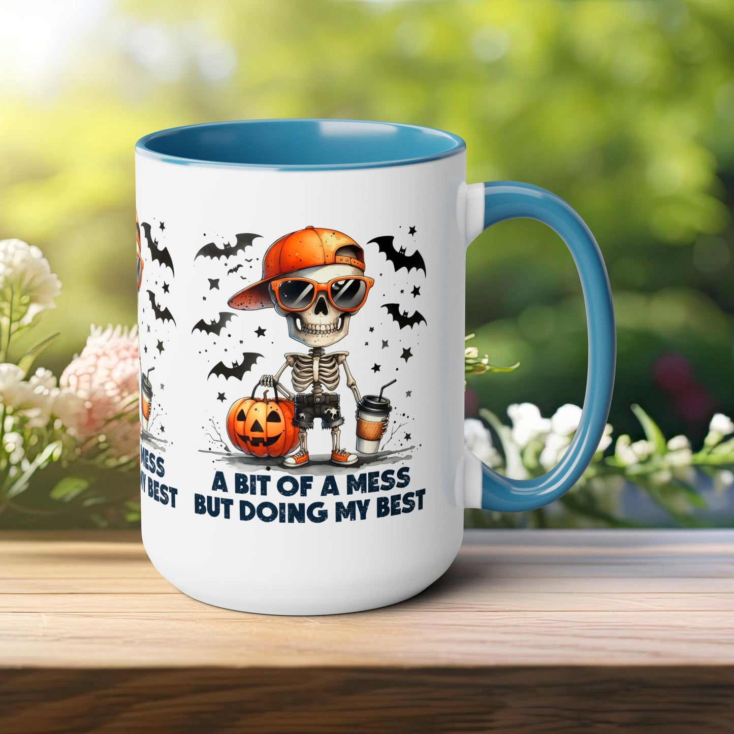 Happy Halloween Coffee Mug,  Let's Go Halloween Coffee Mug, Trick or Treat Halloween Coffee Mug, Cute Skeleton Coffee Mug, Spooky Season Halloween Coffee Mug.