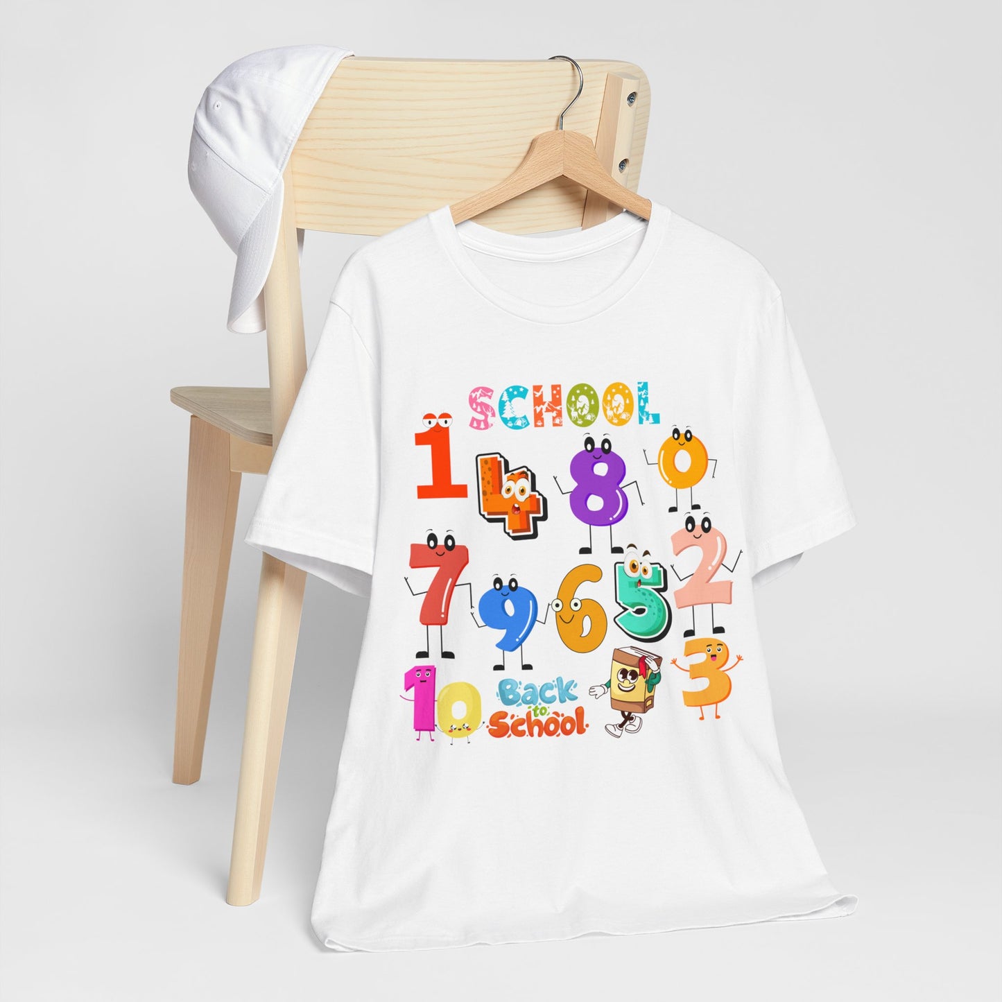 1 2 3 Back To School T-Shirt, Love Teach Inspire T-Shirt, Back To School T-Shirt, Teacher Back To school unisex jersey short sleeve.First Day Vibes T-Shirt.