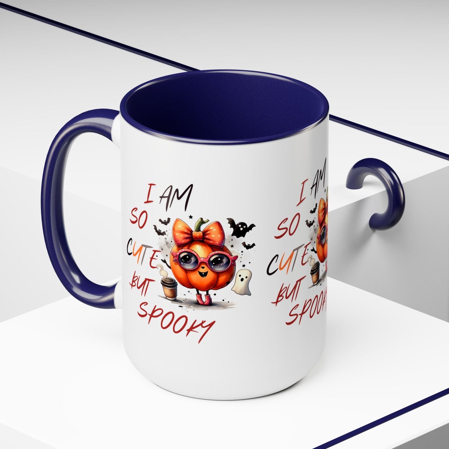 I Am So Cute But Spooky Halloween Coffee Mug,  Let's Go Halloween Coffee Mug, Trick or Treat Halloween Coffee Mug, Cute Skeleton Coffee Mug, Spooky Season Halloween Coffee Mug.