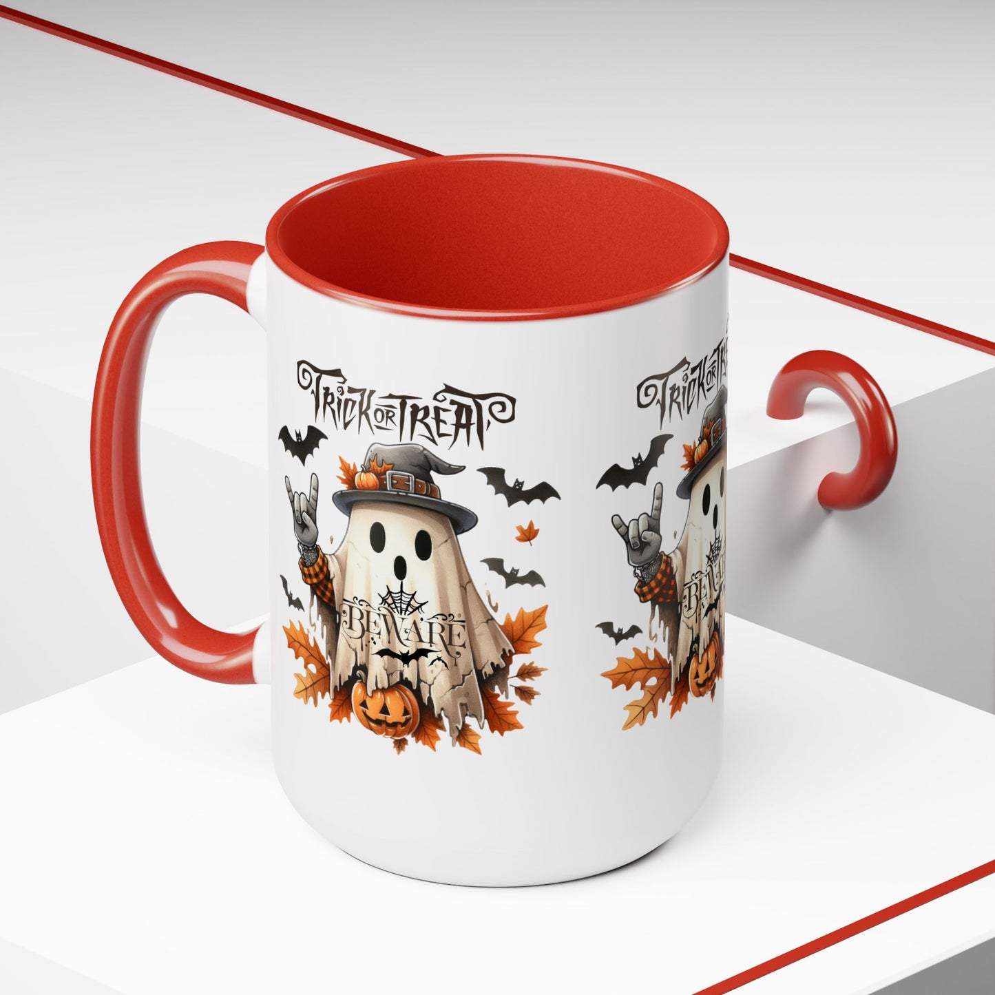 Happy Halloween Coffee Mug, Beware Halloween Coffee Mug, Trick or Treat Halloween Coffee Mug, Cute Skeleton Coffee Mug, Spooky Season Halloween Coffee Mug.