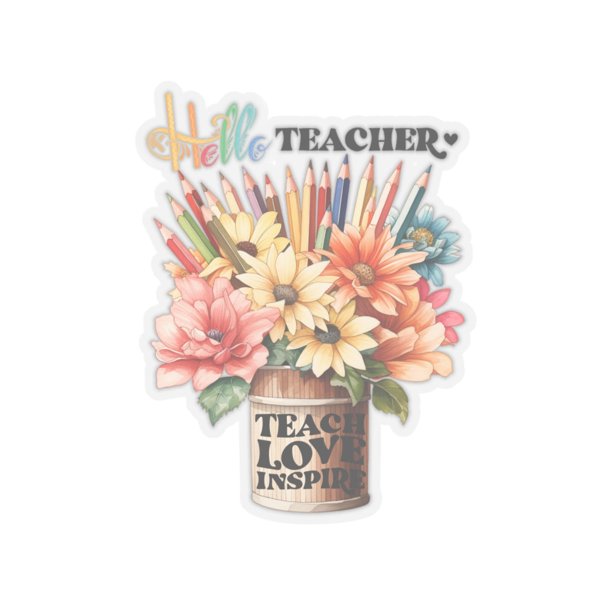 Hello Teacher Back To School Kiss-Cut Stickers, First Grade Squad Kiss-Cut Stickers, Gift for First graders, Ready for School, Back to Learning.
