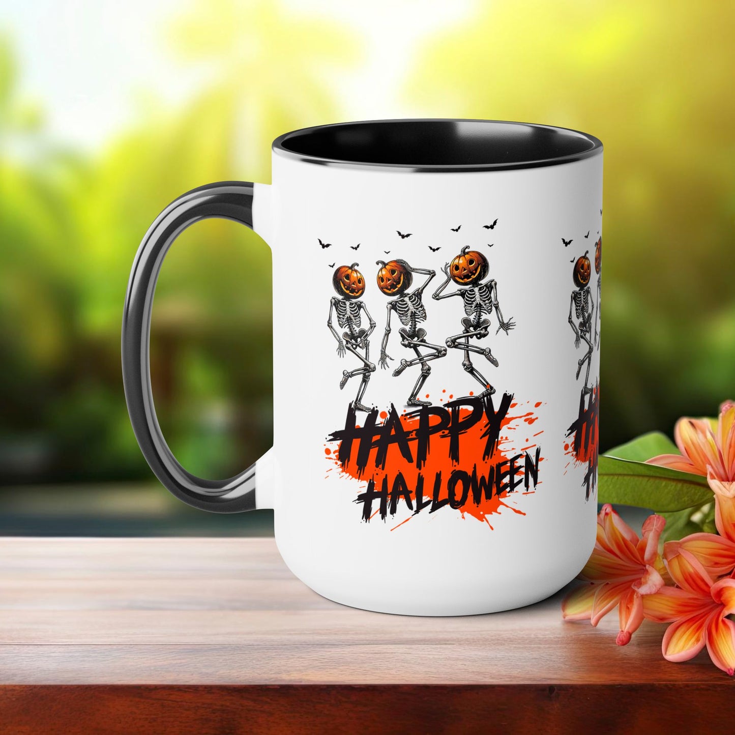 Happy Halloween Coffee Mug,  Let's Go Halloween Coffee Mug, Trick or Treat Halloween Coffee Mug, Cute Skeleton Coffee Mug, Spooky Season Halloween Coffee Mug.