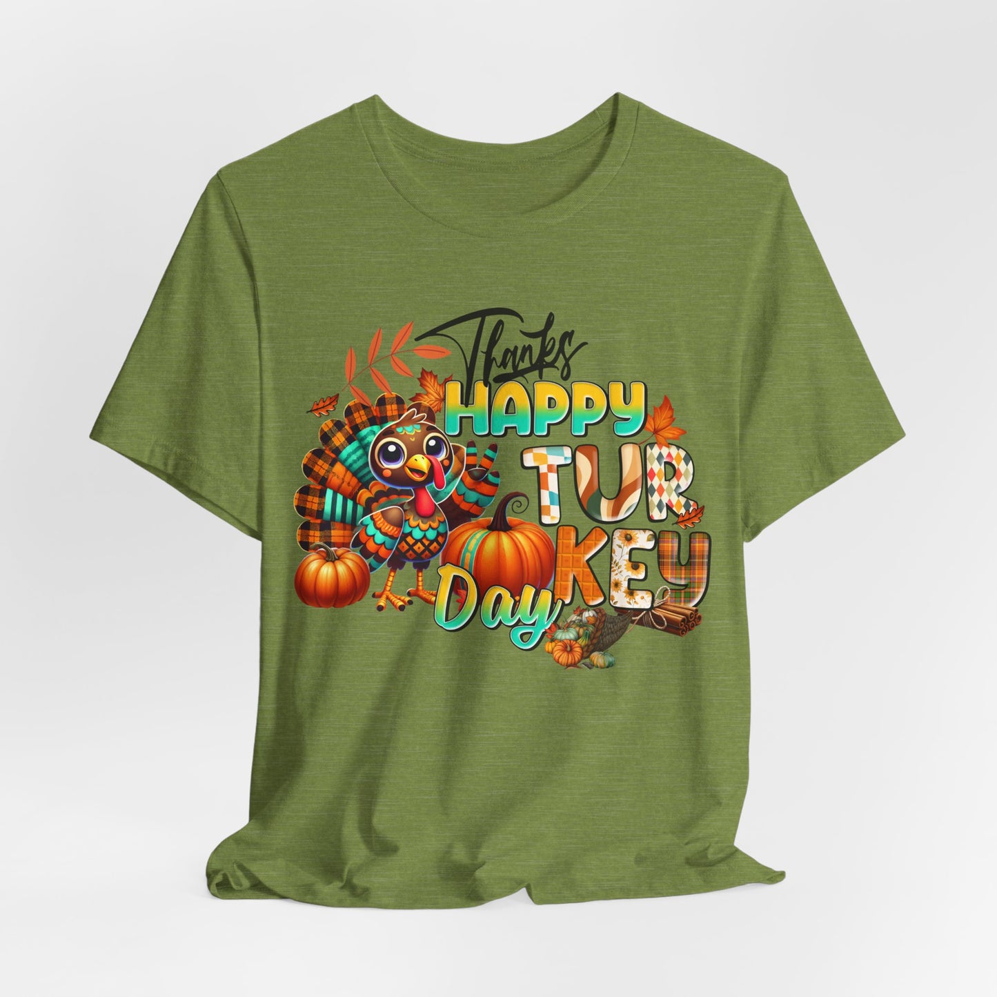 Happy Thanksgiving T-shirt, Happy thanksgiving 2024 T-shirt, Thanksgiving Gift,Turkey Shirt, Family Thanksgiving, Holiday Outfit.