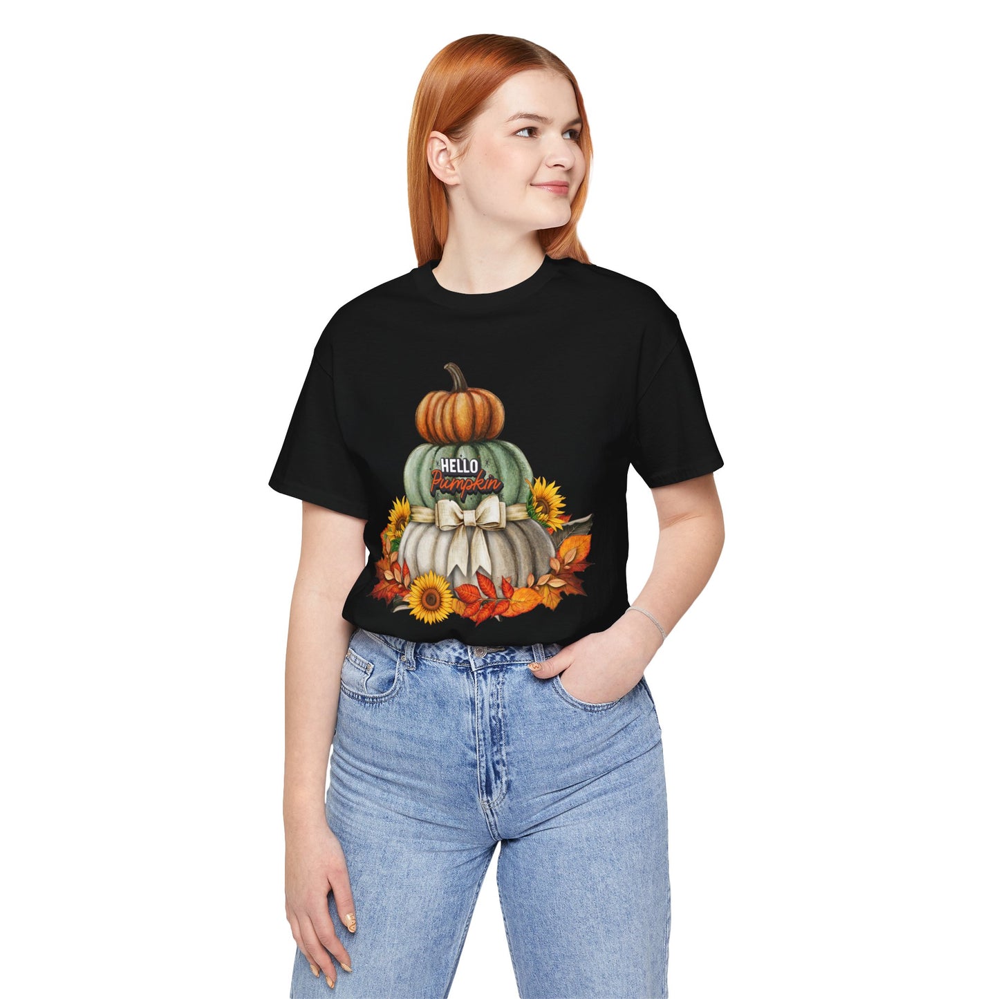 Hello Pumpkin Thanksgiving T-shirt, Happy thanksgiving 2024 T-shirt, Thanksgiving Gift,Turkey Shirt, Family Thanksgiving, Holiday Outfit.