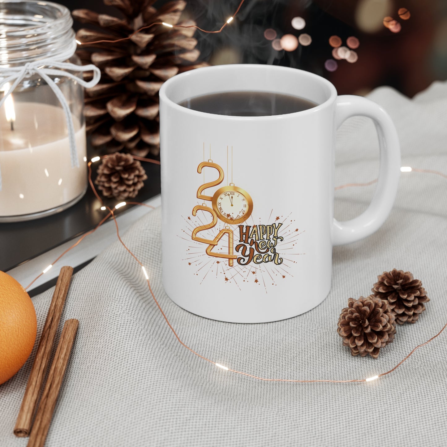 Happy New Year Ceramic Mug 11oz