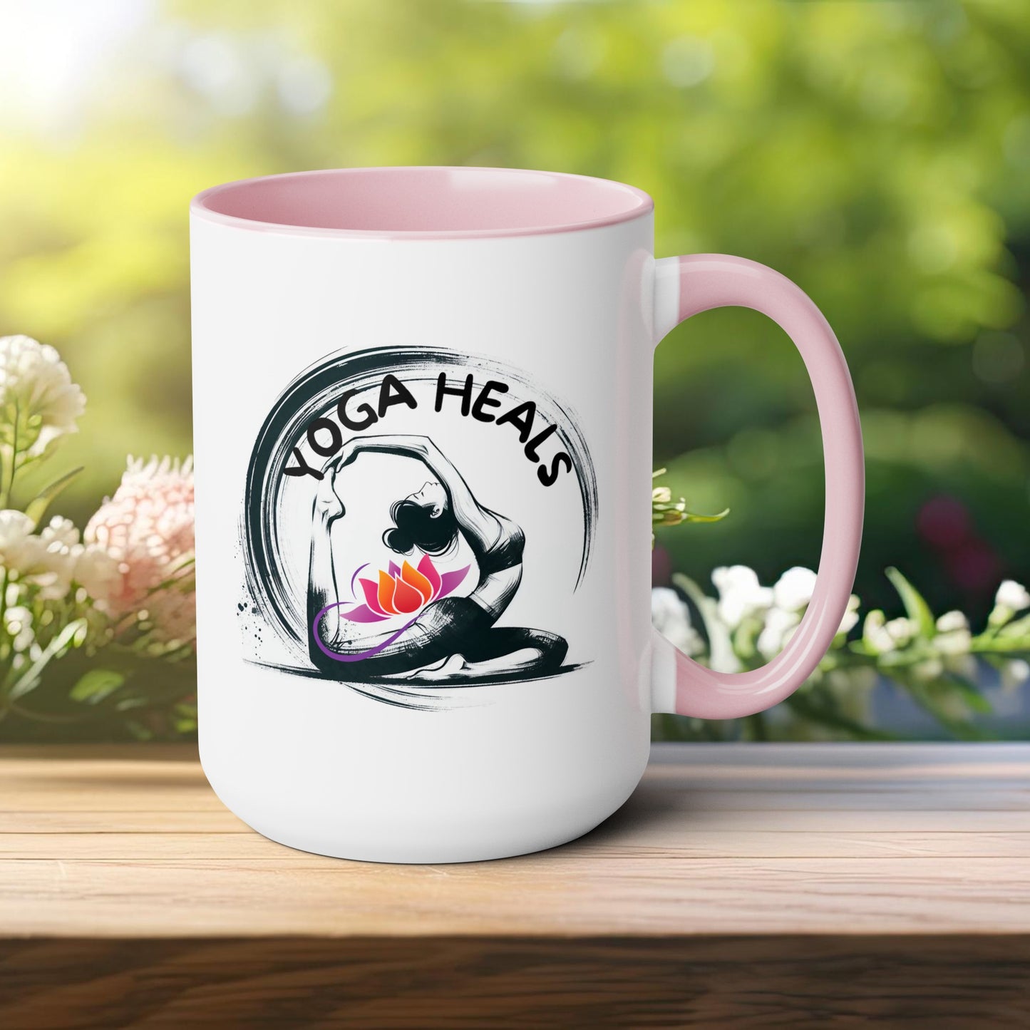 Yoga Heals Yoga Coffee Mug, Cute Yoga Coffee Mug, Yoga lovers Coffee Mug, Yoga Instructor Gift, Gift For Yoga lover, Gift For Yogi.