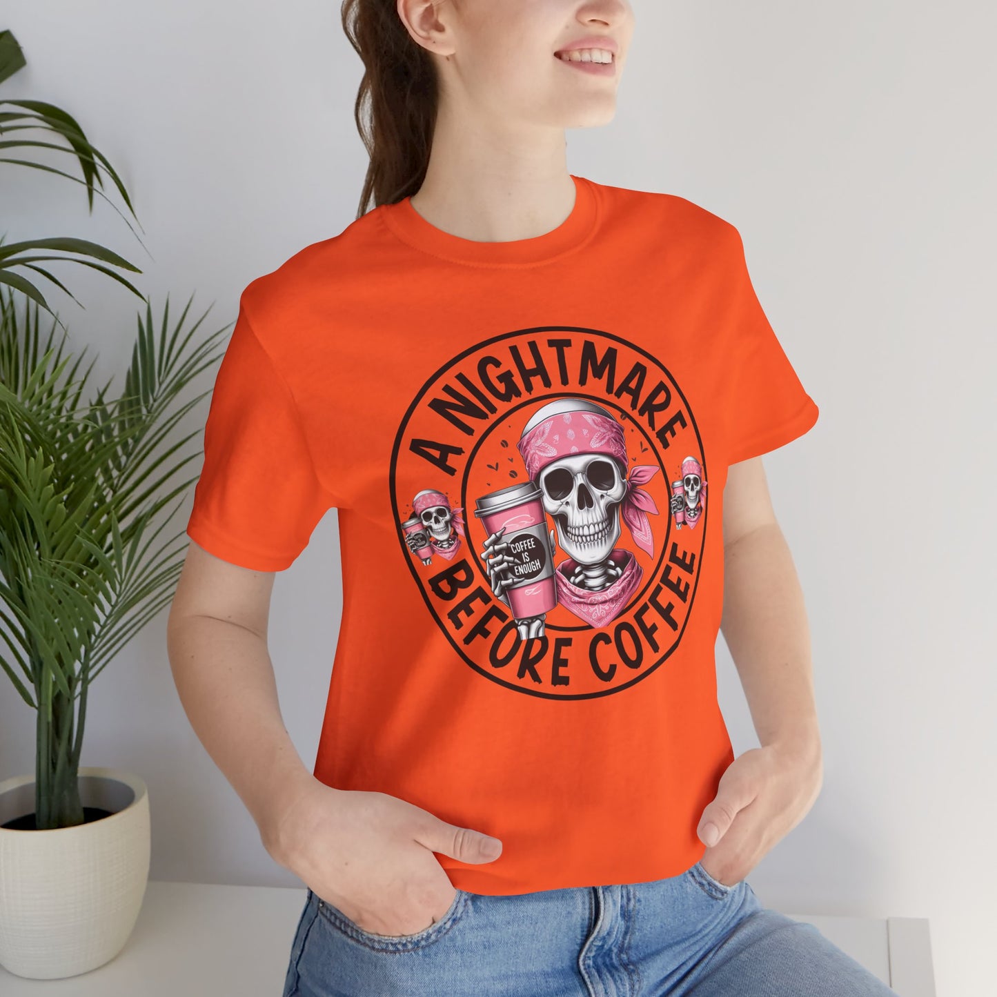 A Nightmare Before coffee T-shirt, Happy Halloween T-shirt, Trick Or Treat T-shirt, Halloween T-shirt, Cool Halloween T-shirt, Spooky T-shirt,