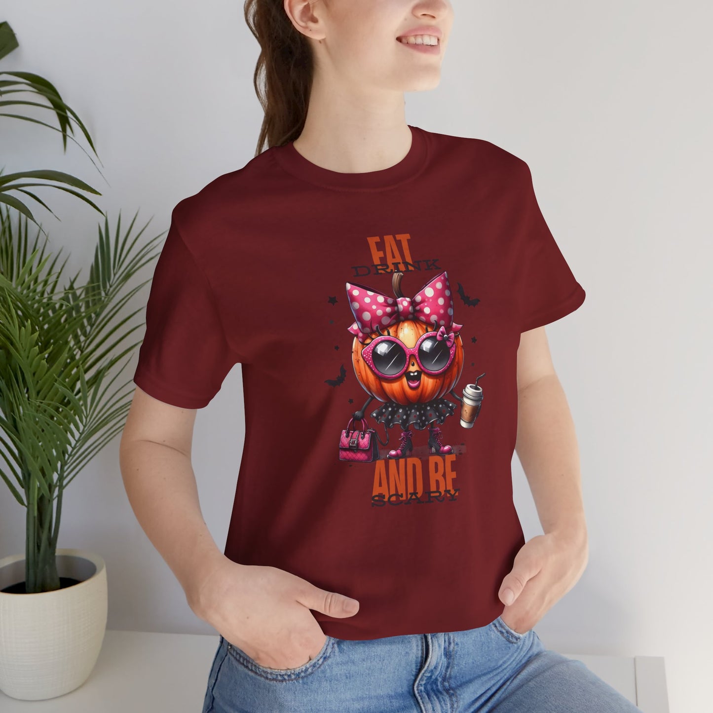 Eat Drink And Be Scary Halloween T-shirt, Happy Halloween T-shirt, Trick Or Treat T-shirt, Halloween T-shirt, Cool Halloween T-shirt, Spooky T-shirt,