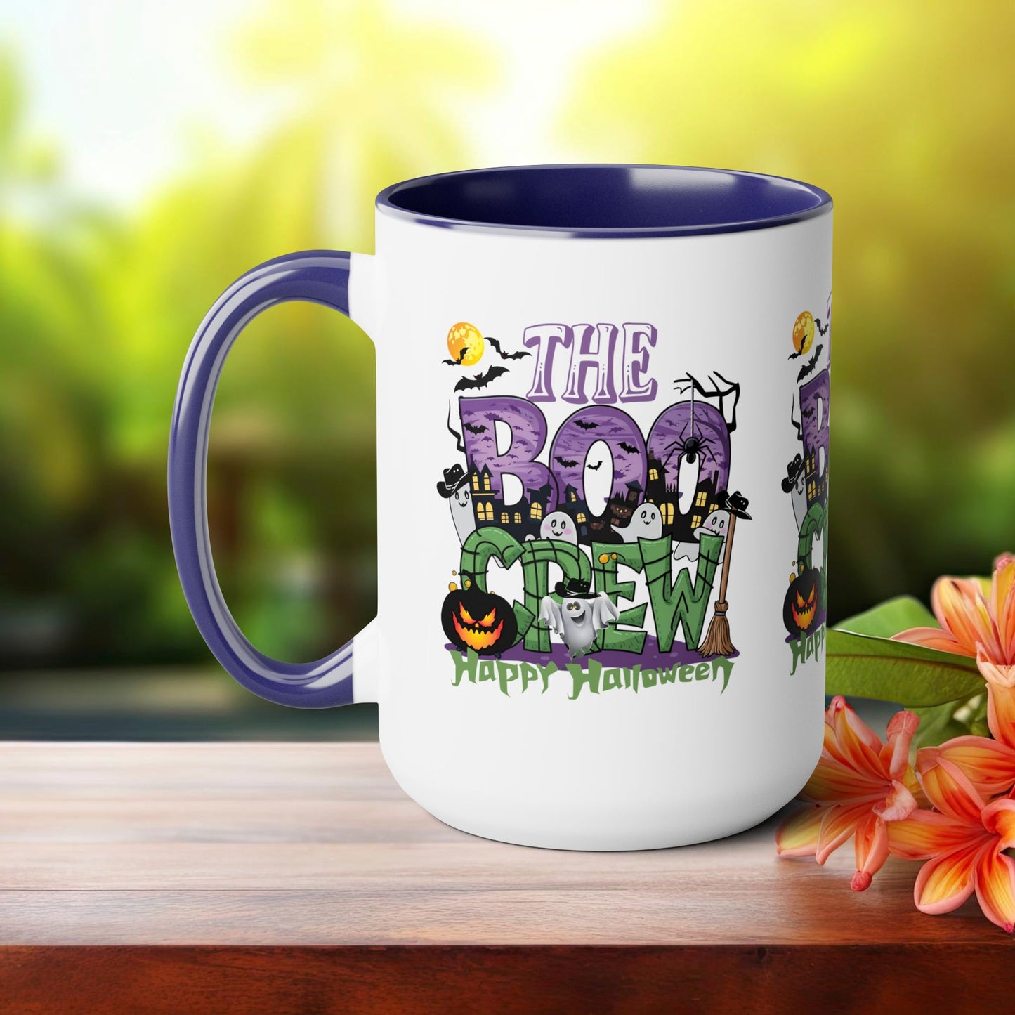 The Boo Crew Happy Halloween Coffee Mug,  Let's Go Halloween Coffee Mug, Trick or Treat Halloween Coffee Mug, Cute Skeleton Coffee Mug, Spooky Season Halloween Coffee Mug.