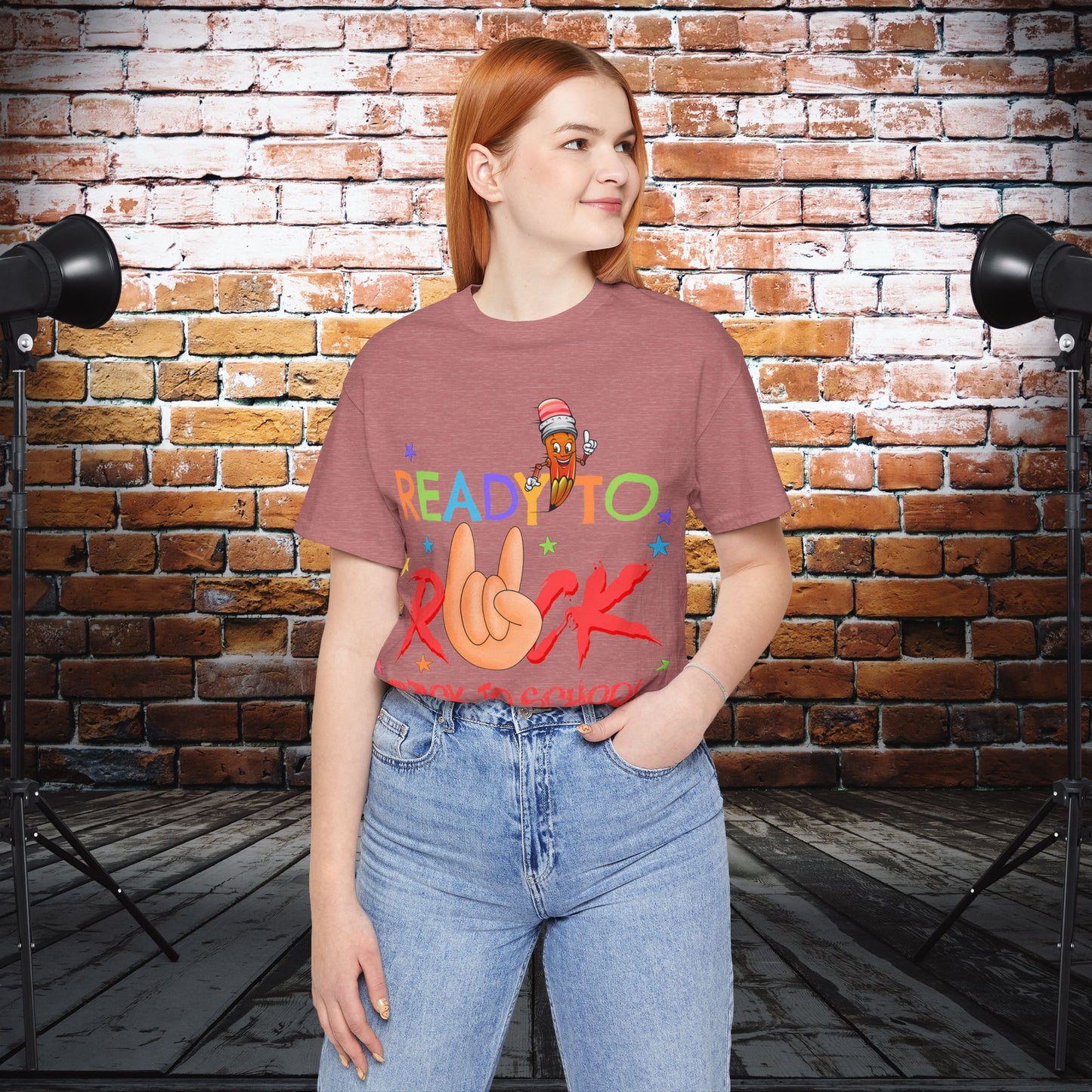 Ready To Rock T-Shirt, Back To School T-Shirt, Teach Love Inspire Teacher Shirt, Teacher Back To school unisex jersey short sleeve.First Day Vibes T-Shirt.