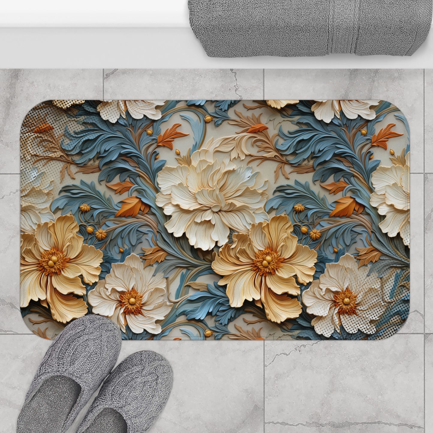 Textured Art Bath Mat