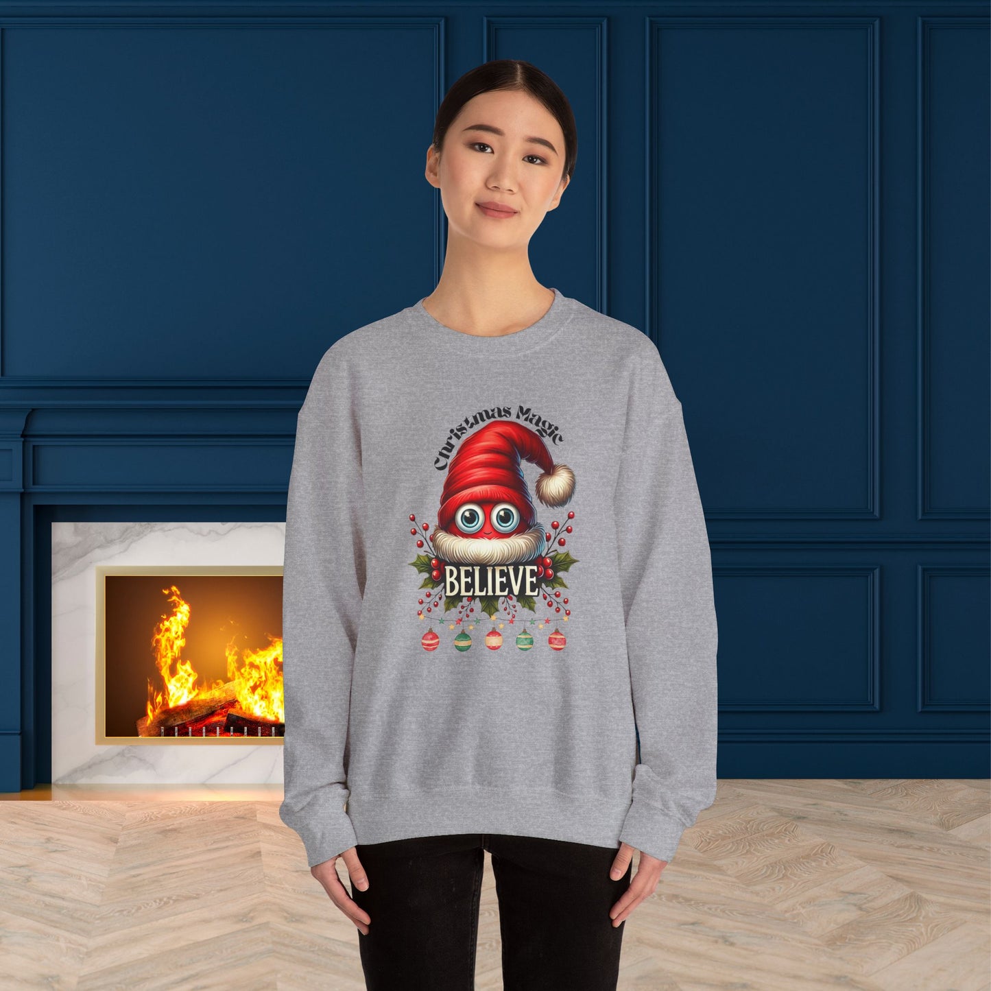 Christmas Magic Christmas Sweatshirt - Unisex Heavy Blend, Merry Christmas, Festive, Christmas Gift, Crewneck, merry Christmas Sweatshirt, Christmas Sweatshirt  Christmas Gift, Festive Sweatshirt.