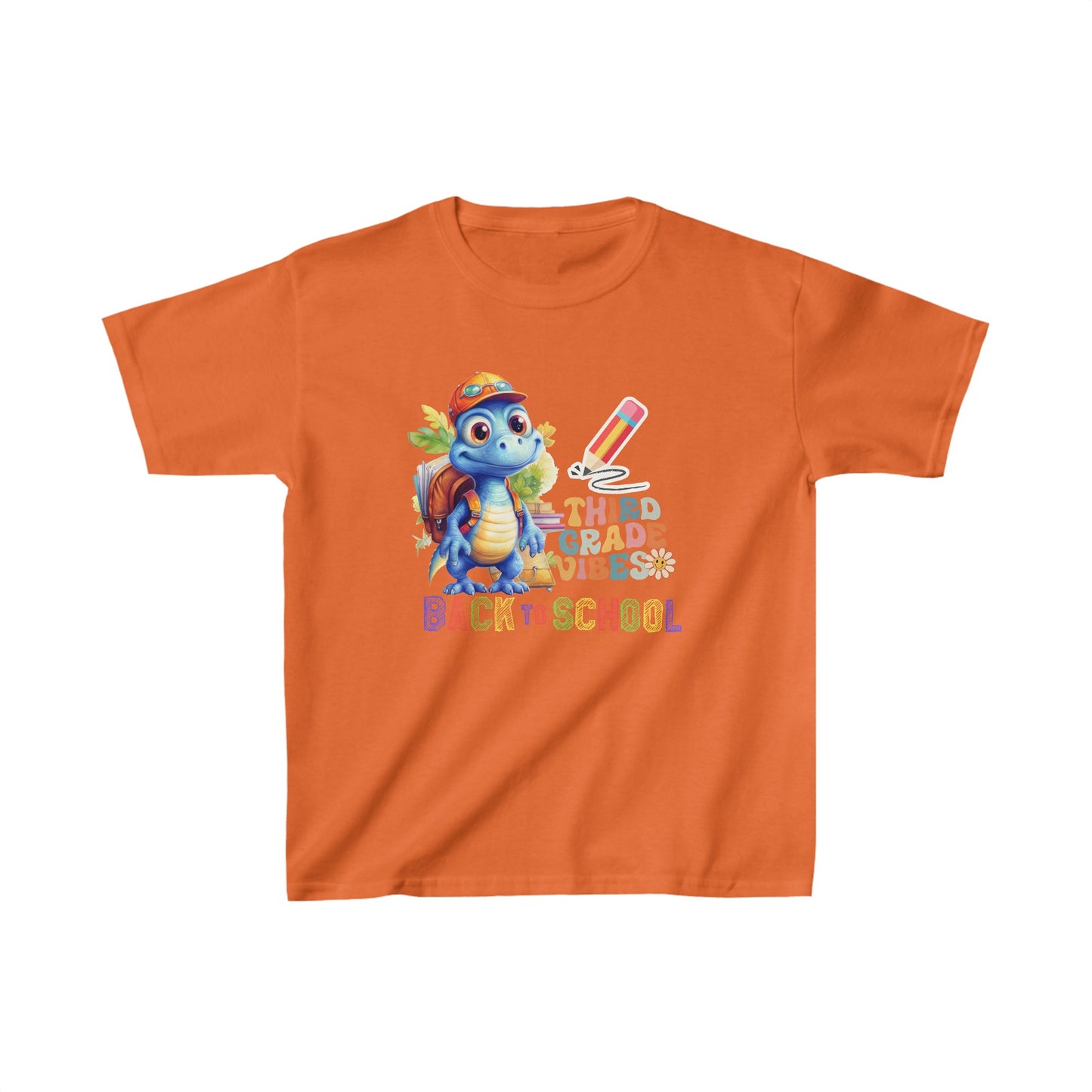 Third Grade Vibes Kids T-Shirt, Ready To Rule The School Kids Shirt, Back To School Kids Heavy Cotton™ Tee, Back to school Kids Shirt, 1st Day Of School Shirt, Back To School Cotton T-Shirt.