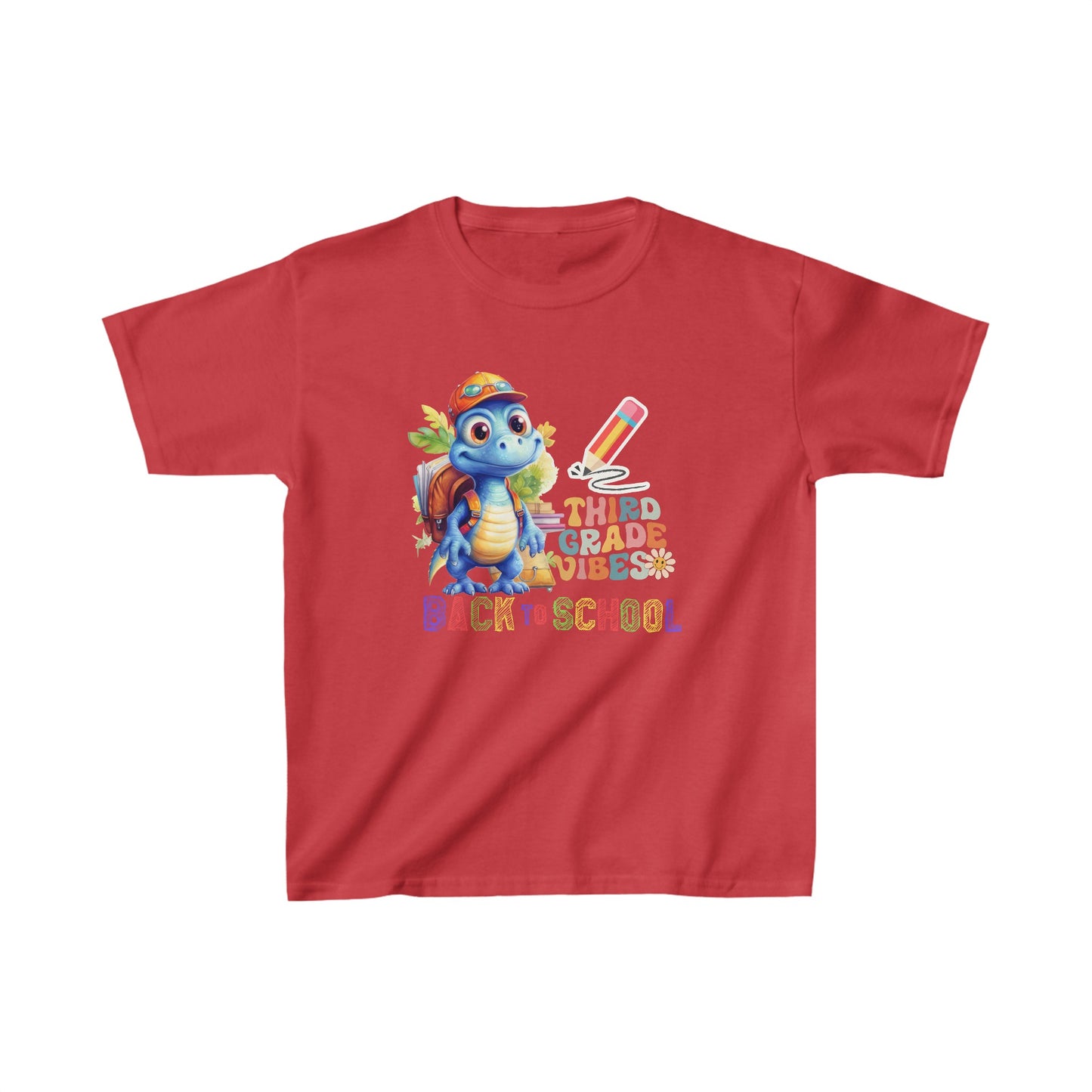 Third Grade Vibes Kids T-Shirt, Ready To Rule The School Kids Shirt, Back To School Kids Heavy Cotton™ Tee, Back to school Kids Shirt, 1st Day Of School Shirt, Back To School Cotton T-Shirt.