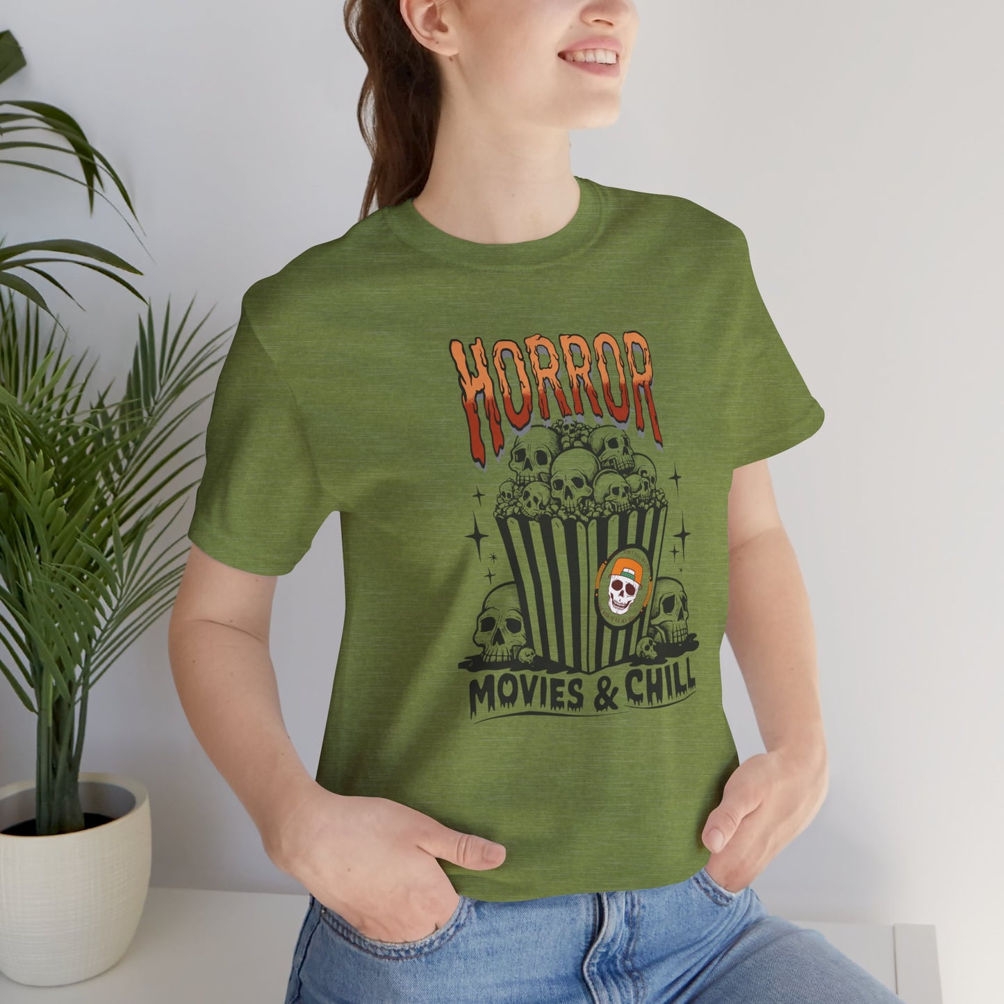 Horror Movies & Chill T-shirt, Happy Halloween T-shirt, Trick Or Treat T-shirt, Halloween T-shirt, Cool Halloween T-shirt, Spooky T-shirt,