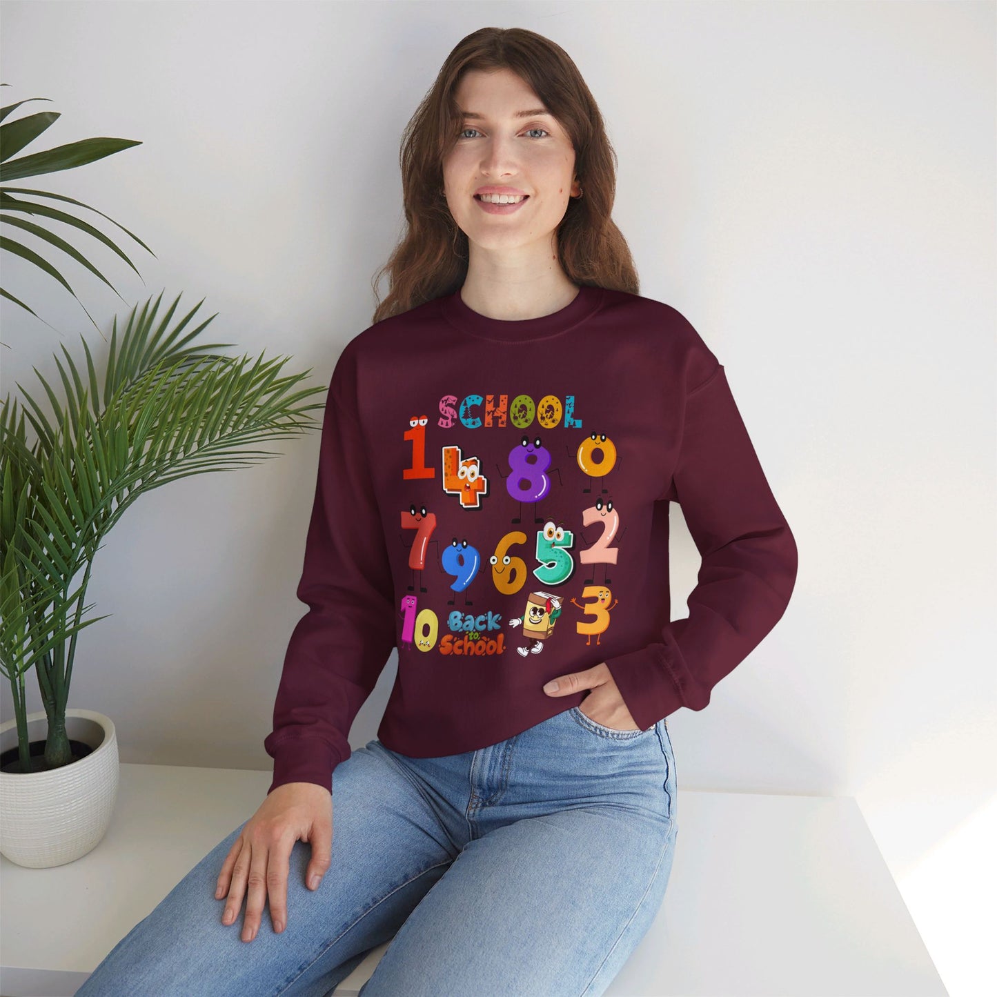 We Love Teachers Sweatshirt, Back To school unisex heavy blend crewneck sweatshirt, Teacher Back To school  Sweatshirt. First Day Vibes Sweatshirt.