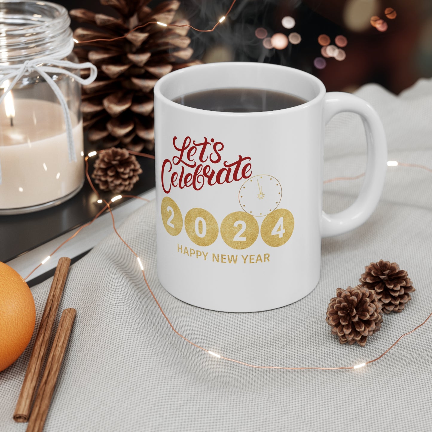 Happy New Year Ceramic Mug 11oz