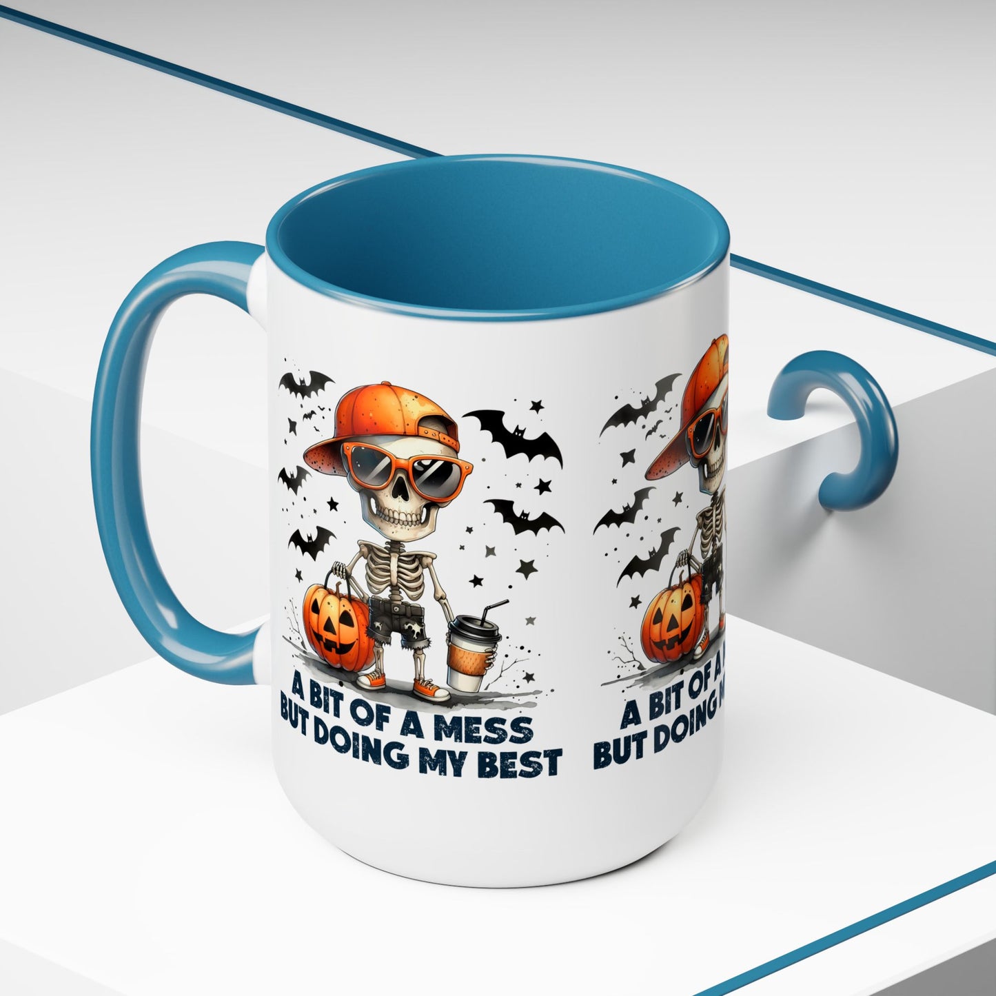 Happy Halloween Coffee Mug,  Let's Go Halloween Coffee Mug, Trick or Treat Halloween Coffee Mug, Cute Skeleton Coffee Mug, Spooky Season Halloween Coffee Mug.