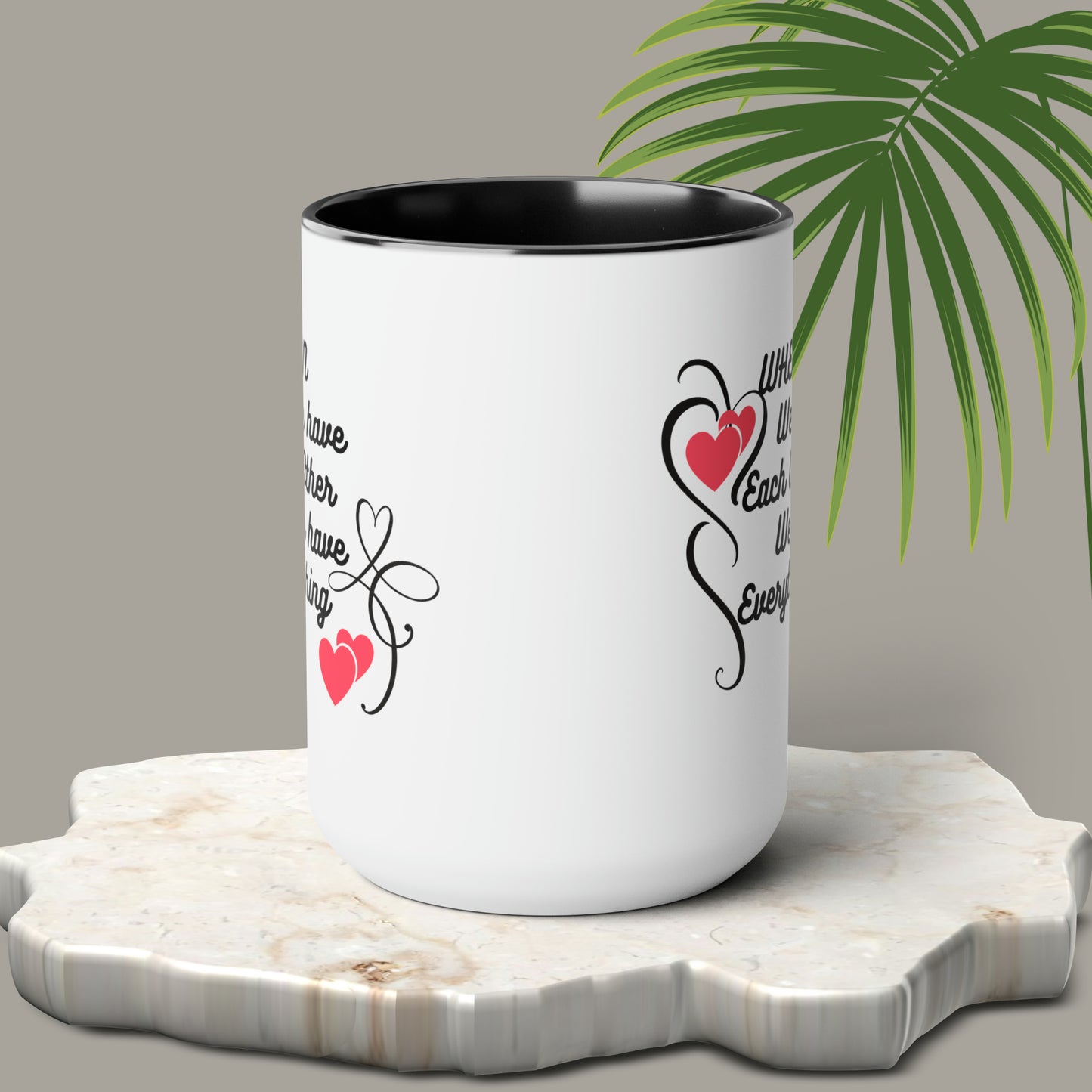 Happy valentines day Two-Tone Coffee Mugs, 15oz