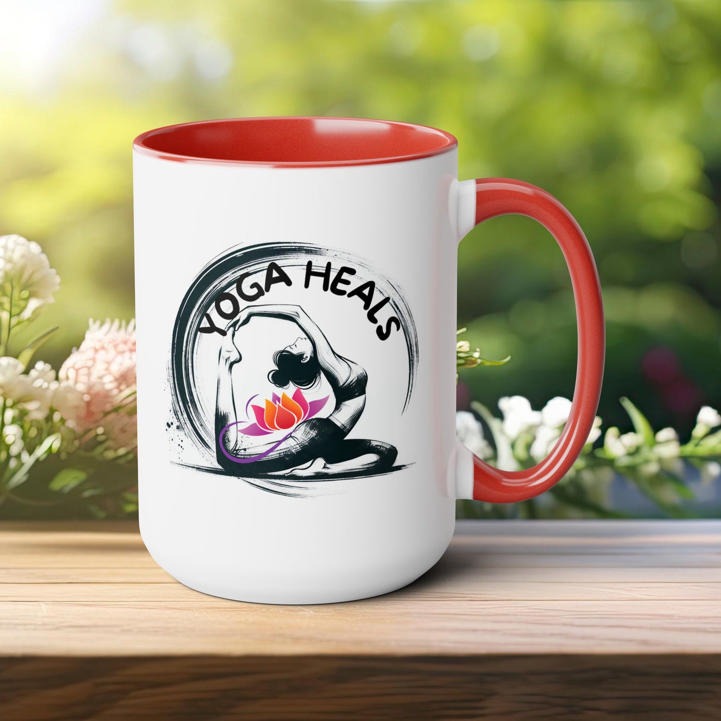 Yoga Heals Yoga Coffee Mug, Cute Yoga Coffee Mug, Yoga lovers Coffee Mug, Yoga Instructor Gift, Gift For Yoga lover, Gift For Yogi.