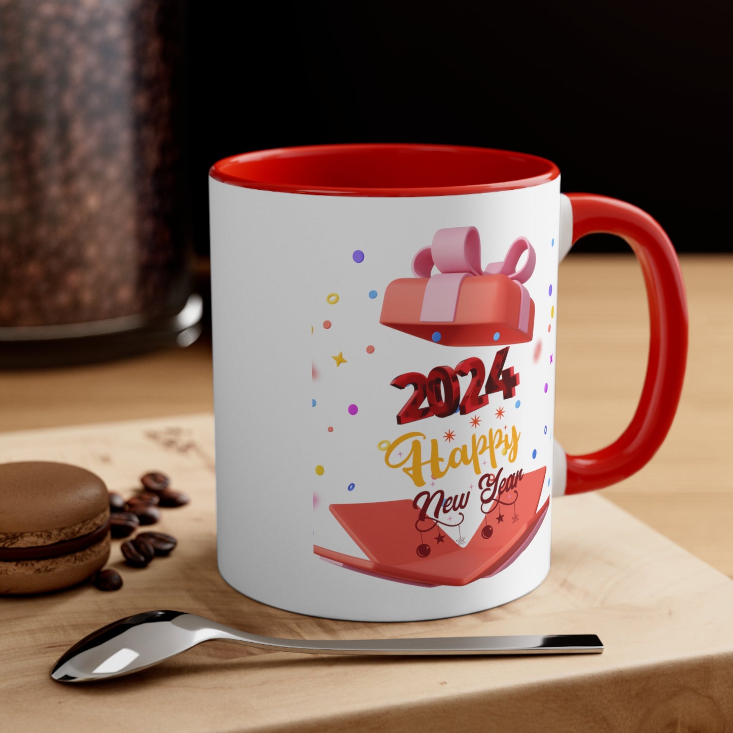 Happy New Year Accent Coffee Mug, 11oz