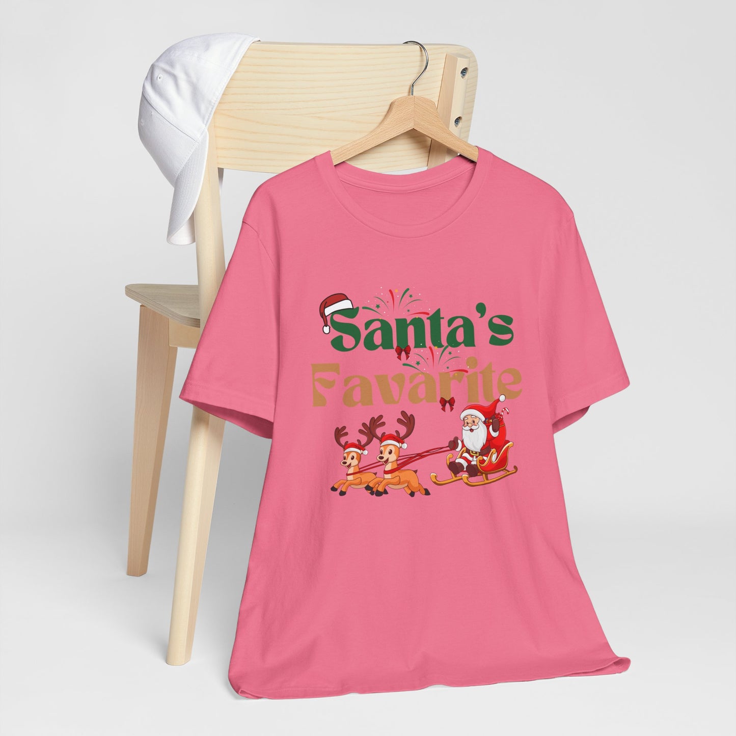 Santa's Favarite Christmas Unisex Tee, Christmas Shirt, Christmas Outfit, Merry Christmas T-shirt, Merry Christmas 2024 T-shirt, Christmas Gift, Family Holiday Outfit.