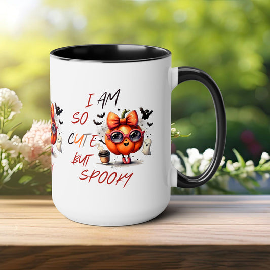 I Am So Cute But Spooky Halloween Coffee Mug,  Let's Go Halloween Coffee Mug, Trick or Treat Halloween Coffee Mug, Cute Skeleton Coffee Mug, Spooky Season Halloween Coffee Mug.