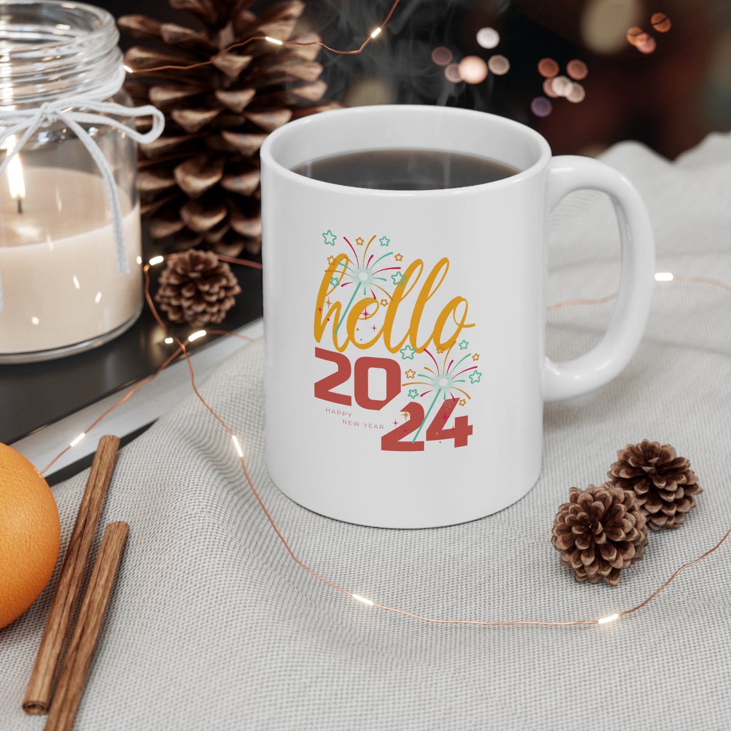 Happy New Year Ceramic Mug 11oz