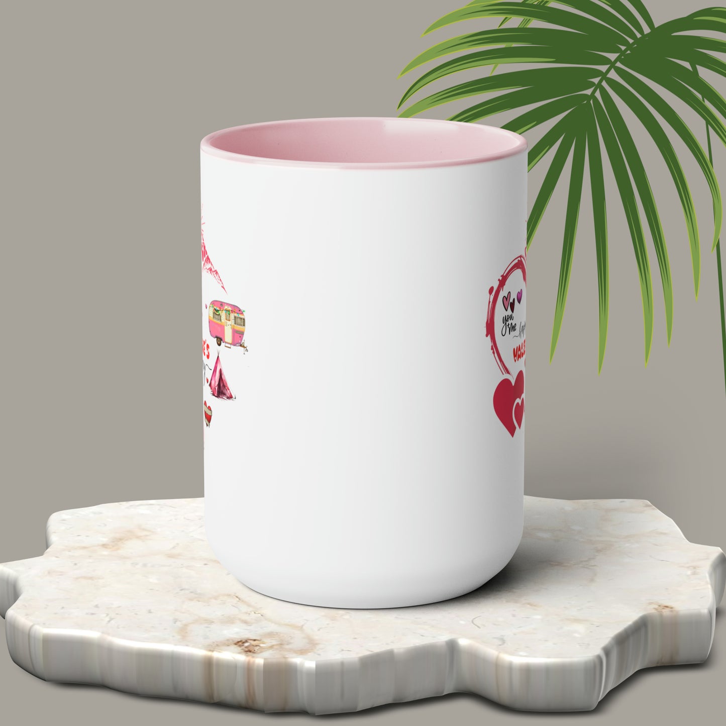 Happy valentines day Two-Tone Coffee Mugs, 15oz