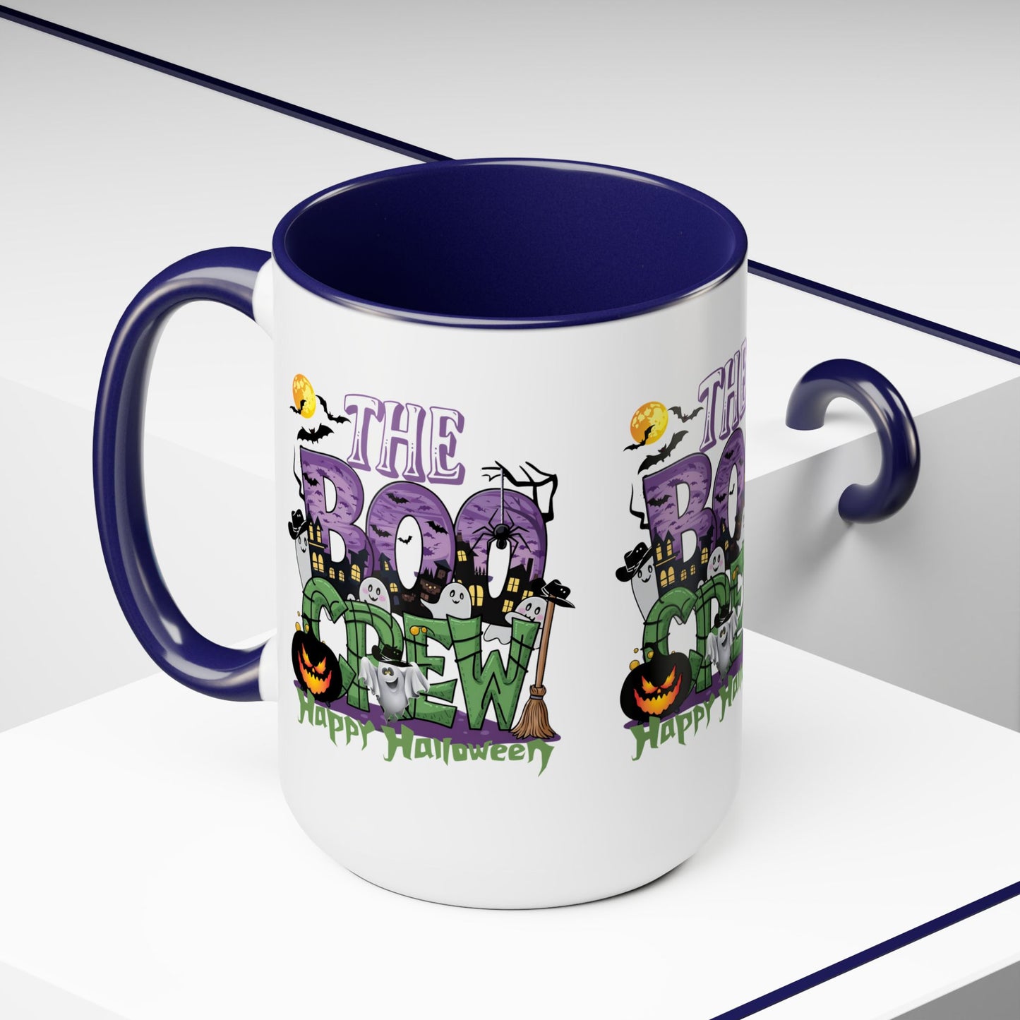 The Boo Crew Happy Halloween Coffee Mug,  Let's Go Halloween Coffee Mug, Trick or Treat Halloween Coffee Mug, Cute Skeleton Coffee Mug, Spooky Season Halloween Coffee Mug.